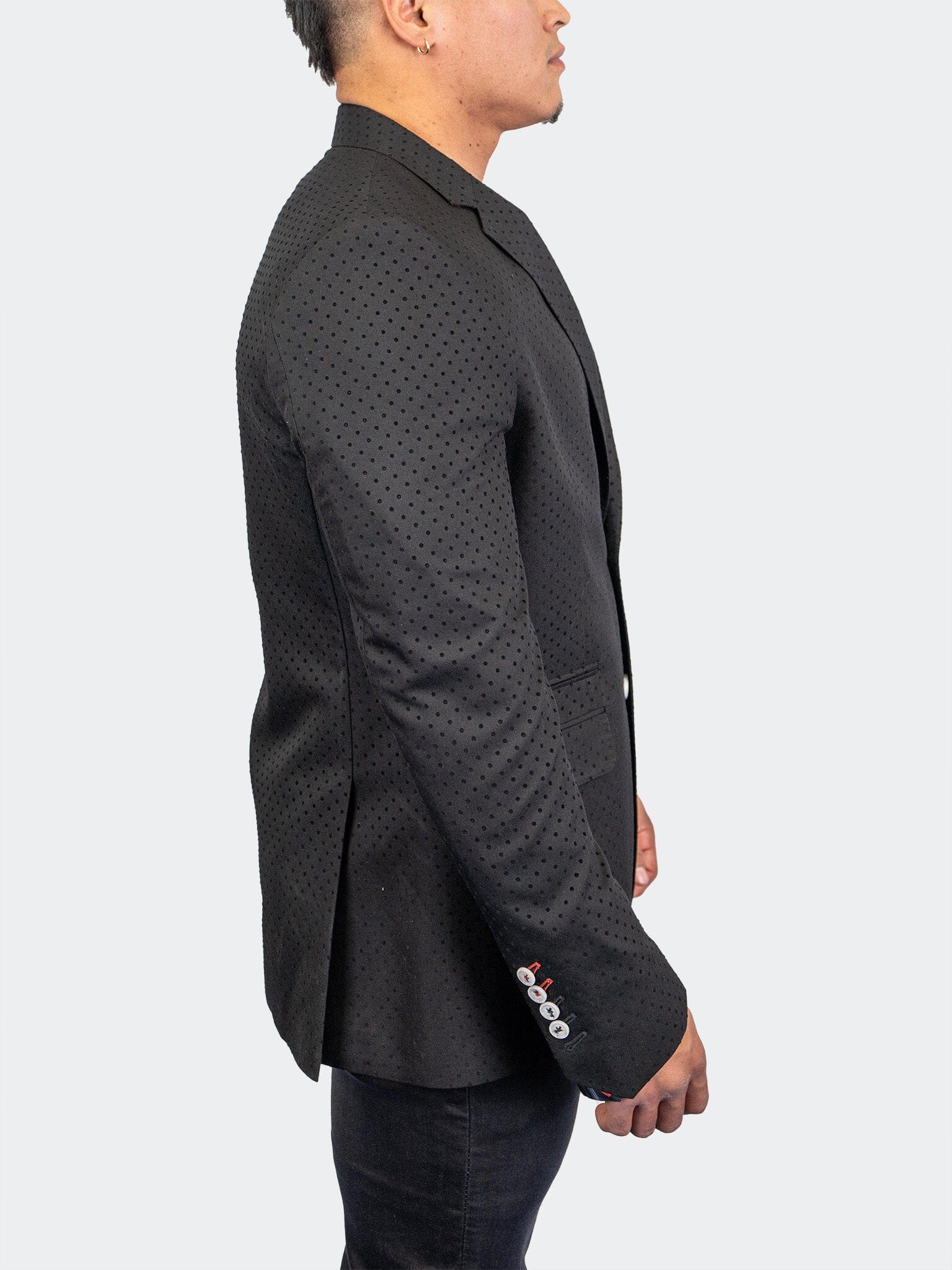 Socrates DotFlok Black Blazer