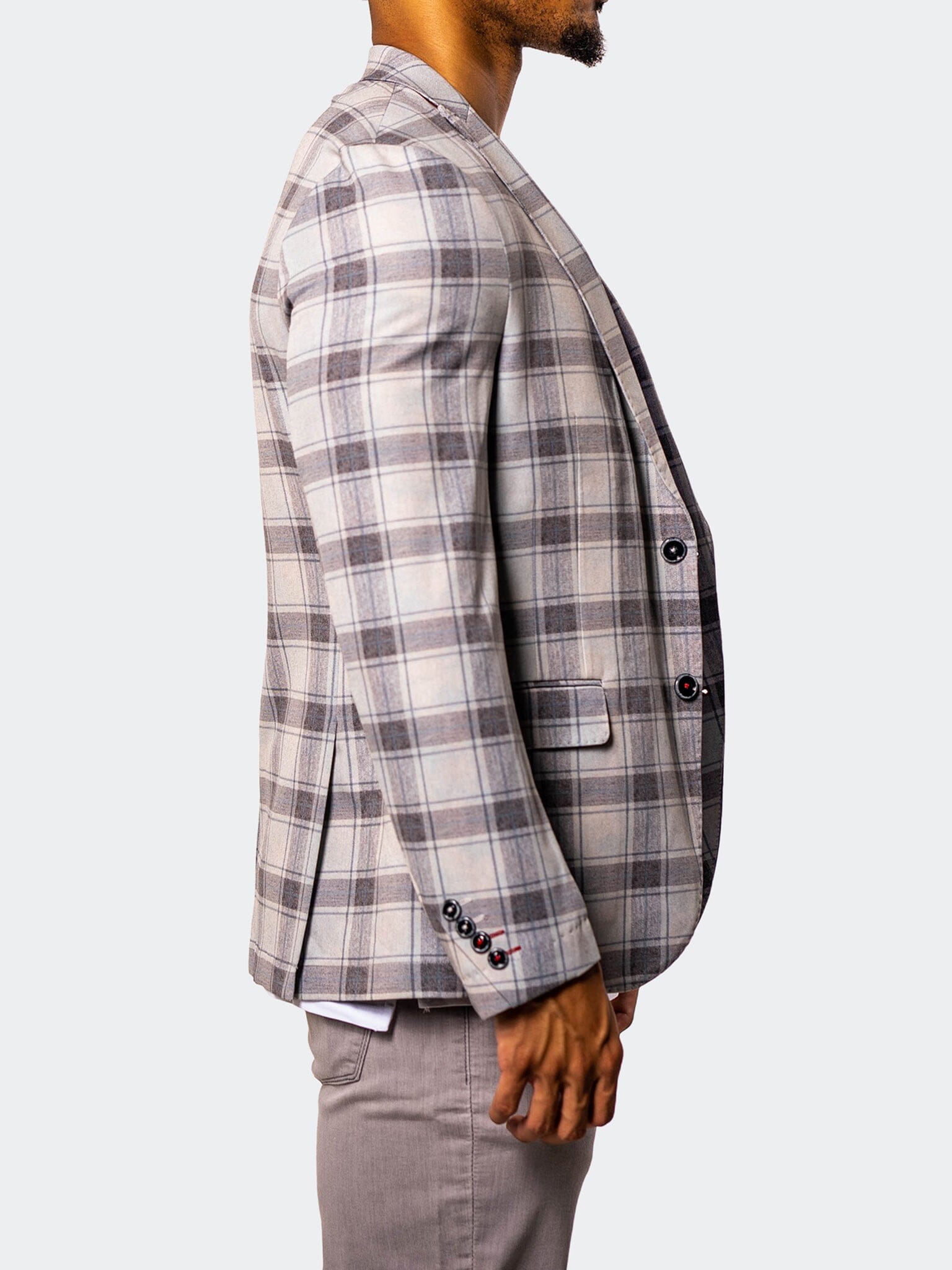 Descartes Plaid Stretch Blazer