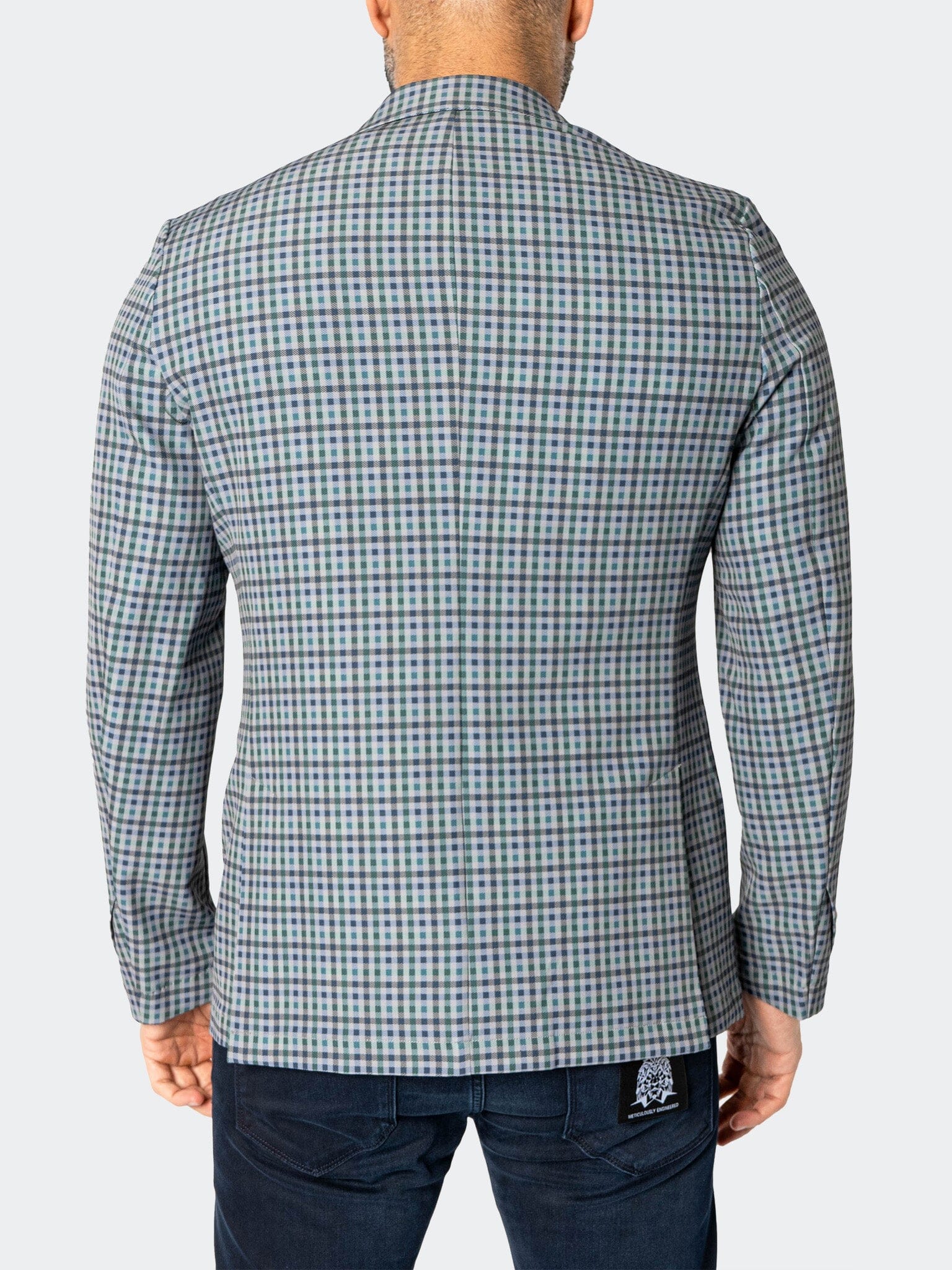 Descartes Gingham Green Blazer
