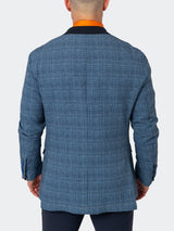 Blazer Unconstructed Preppy Blue View-8