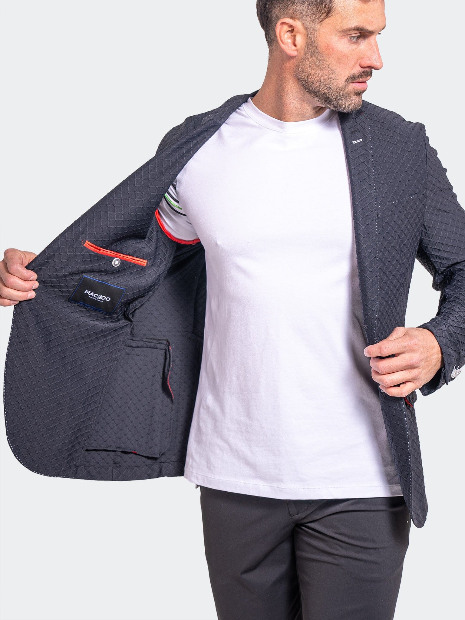 Unconstructed Stretch Black Blazer
