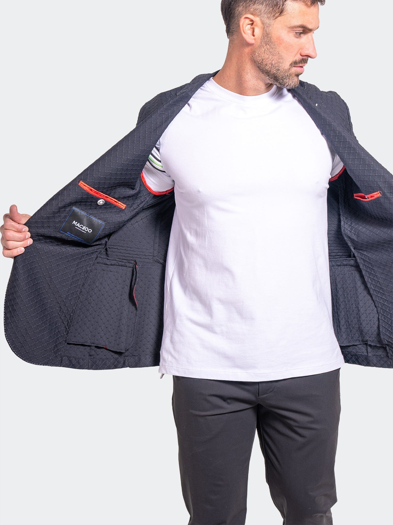 Unconstructed Stretch Black Blazer