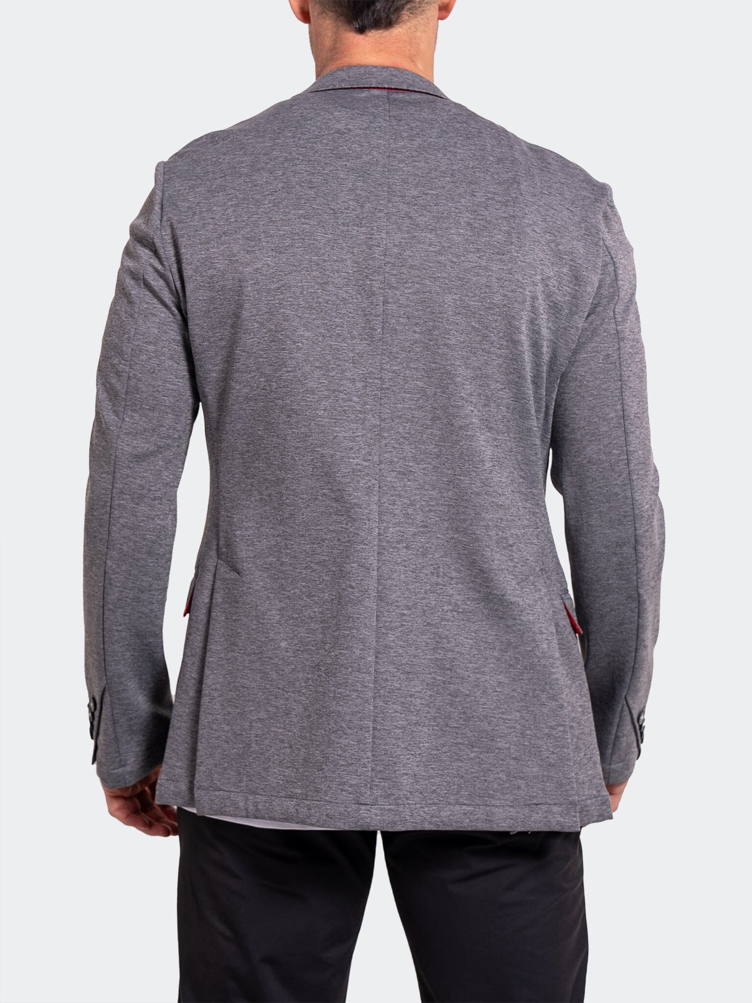 Unconstructed Stretch Grey Blazer