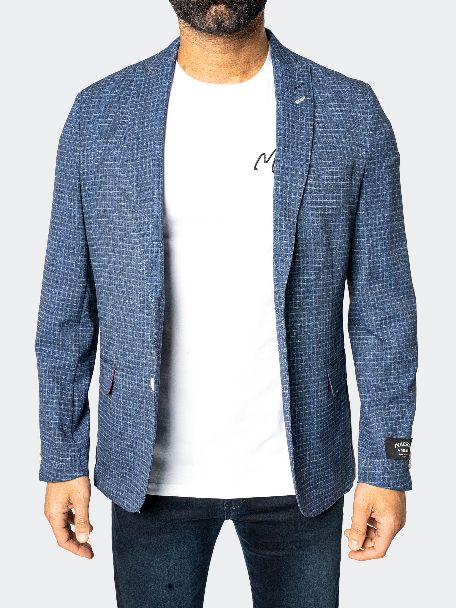 Unconstructed Vortex Blue Blazer