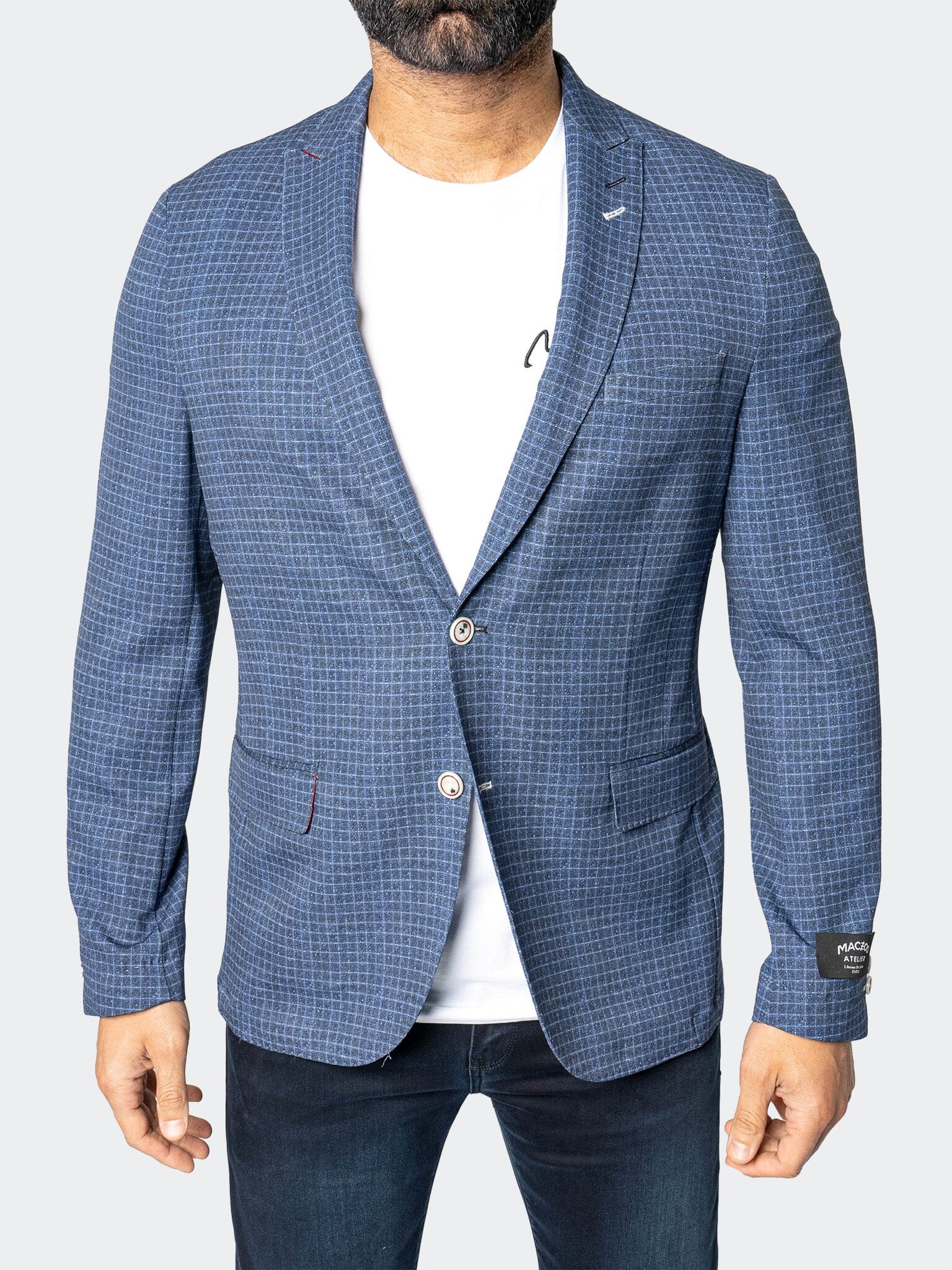 Unconstructed Vortex Blue Blazer