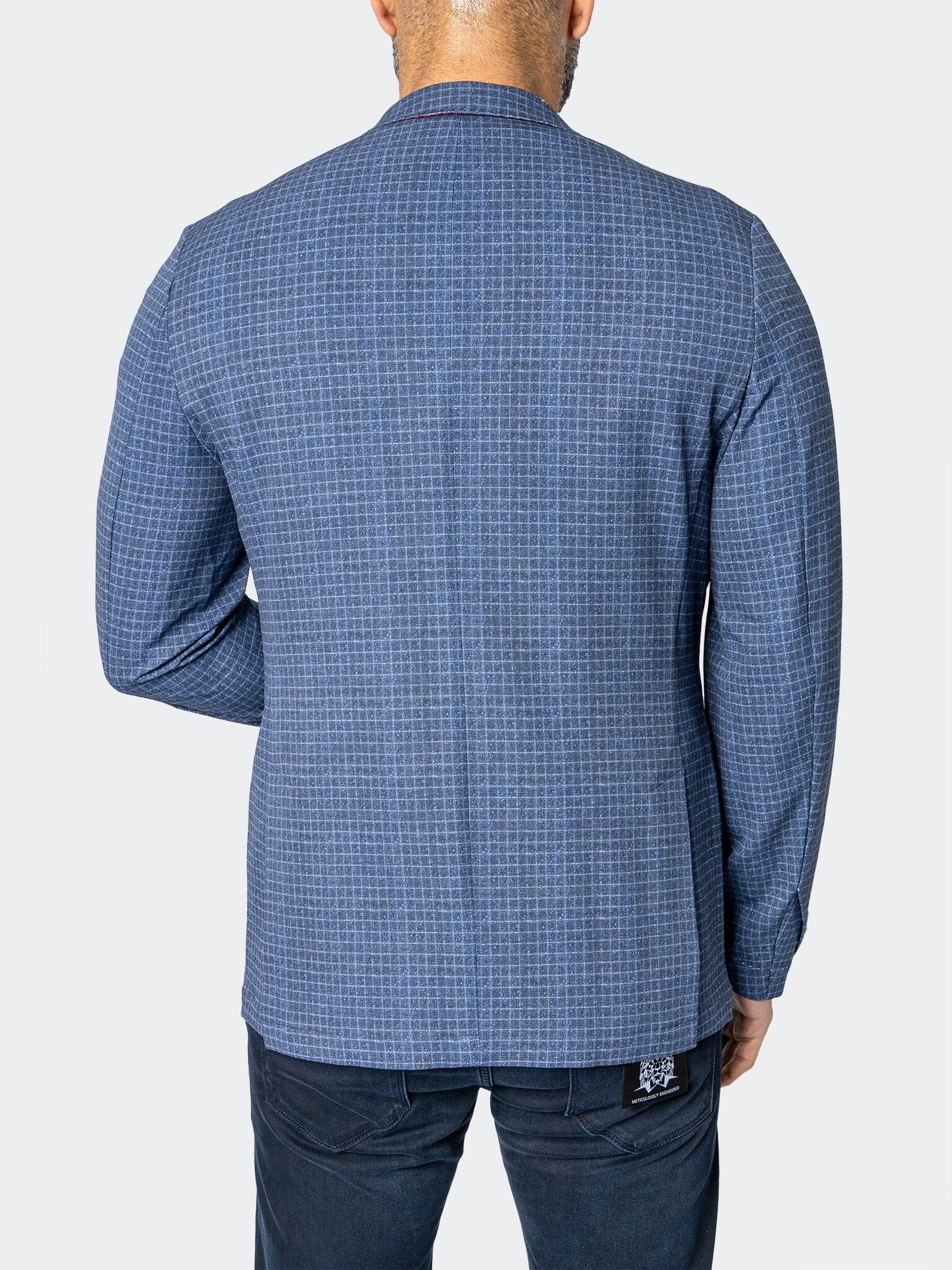 Unconstructed Vortex Blue Blazer