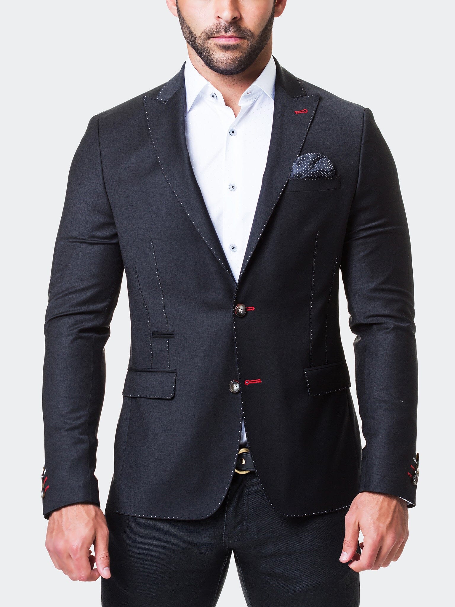 Perm Blazer Beethoven Satin Black