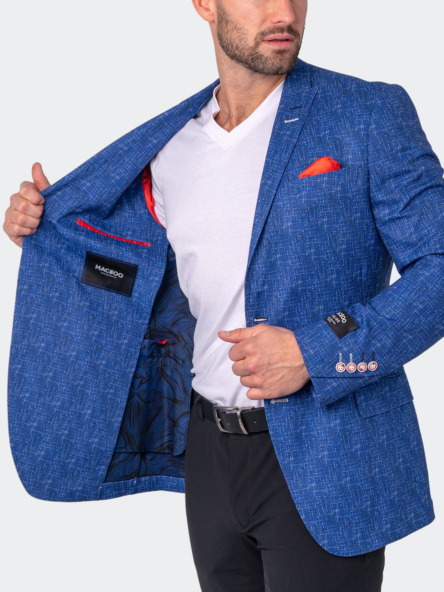 Blazer Unconstructed Descartes Interrupted Blue