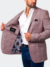 Blazer Unconstructed Plaid Orange View-5