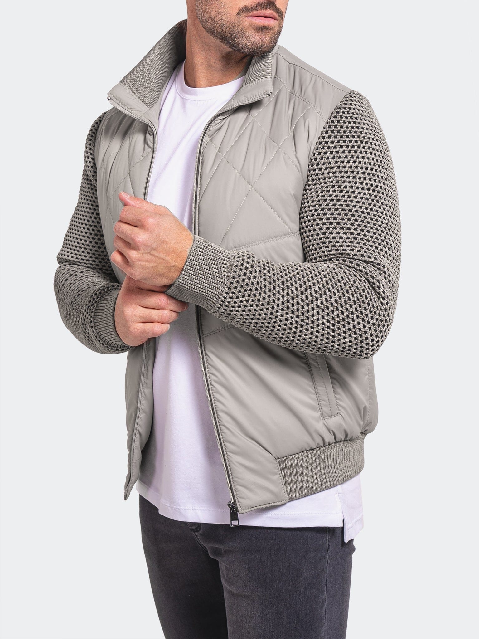 Ascension Grey Bomber Jacket