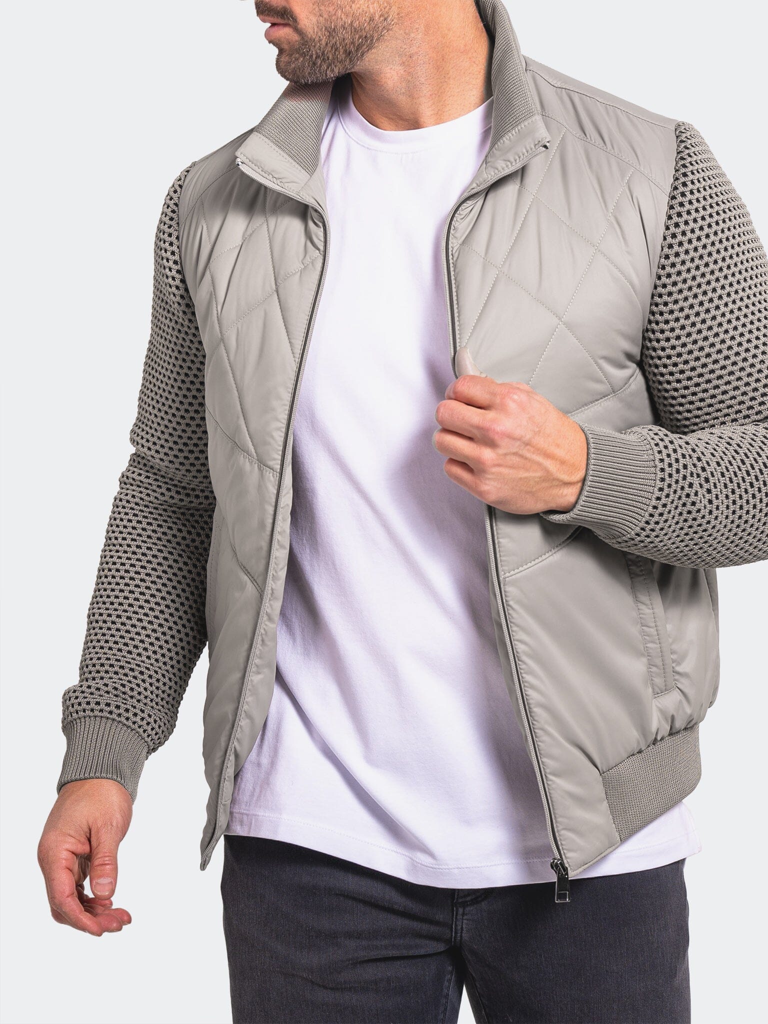 Ascension Grey Bomber Jacket