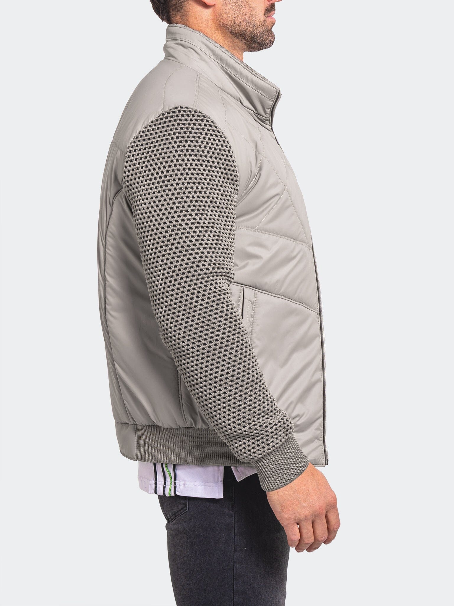Ascension Grey Bomber Jacket