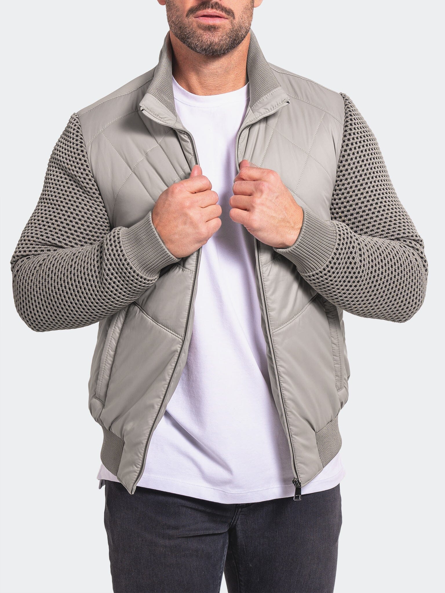 Ascension Grey Bomber Jacket