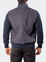 Bomber BigDiamondPuff Navy View-8