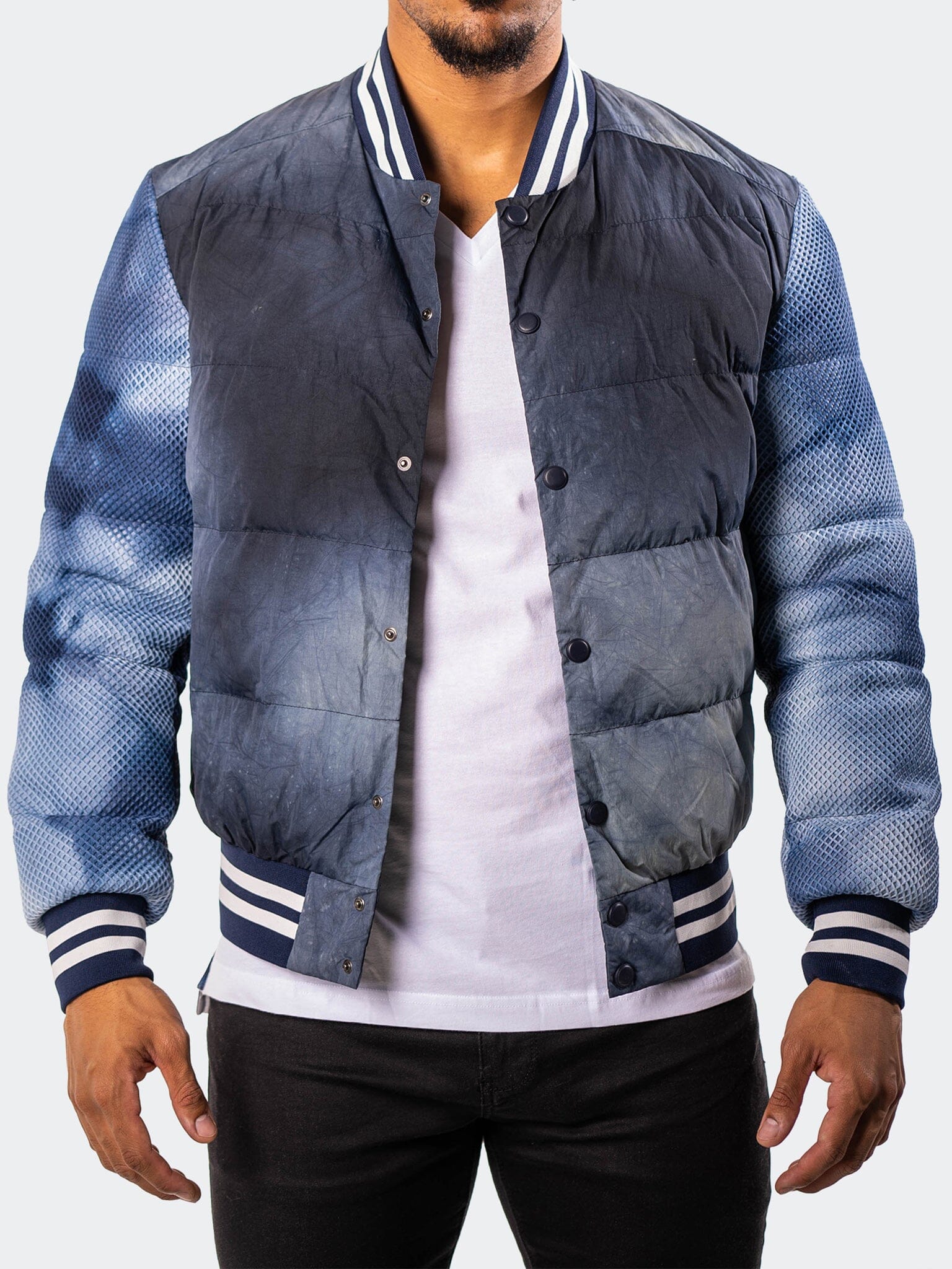 OceanSky Blue Bomber Jacket