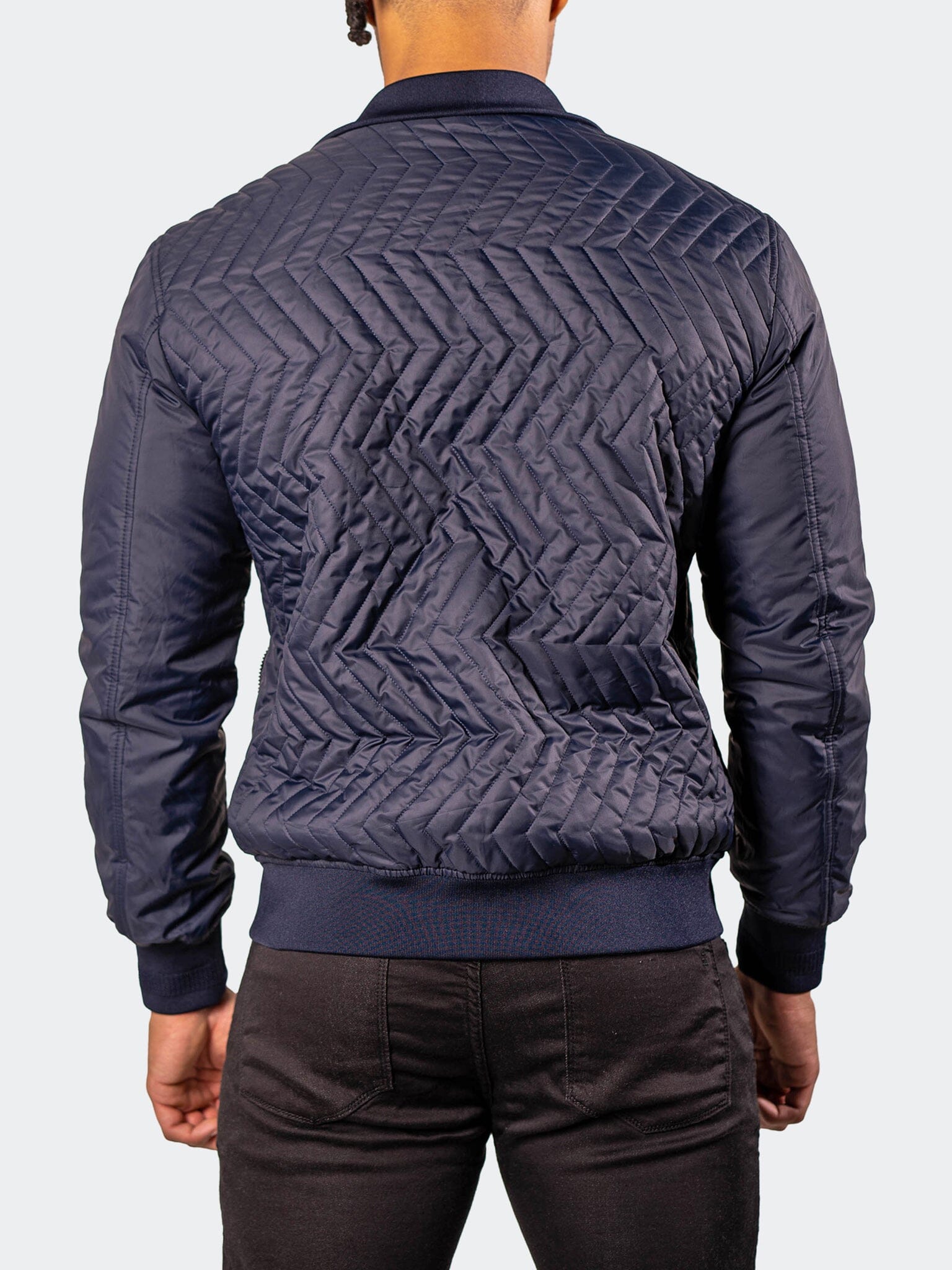 PuffyComb Navy Bomber Jacket