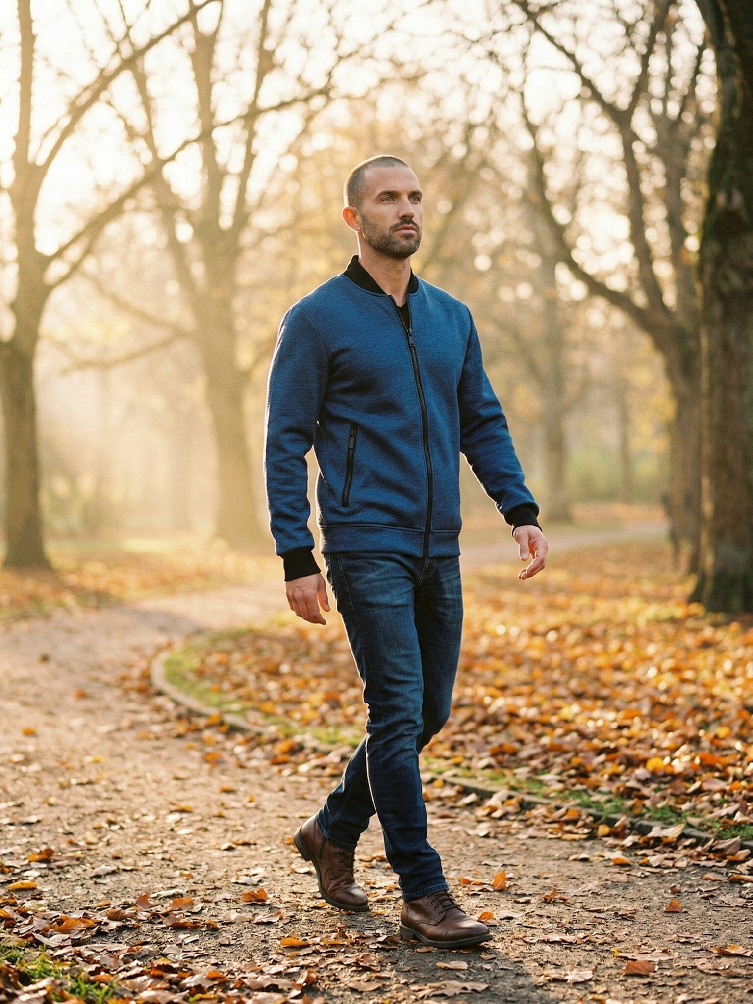 Blue Bomber Jacket
