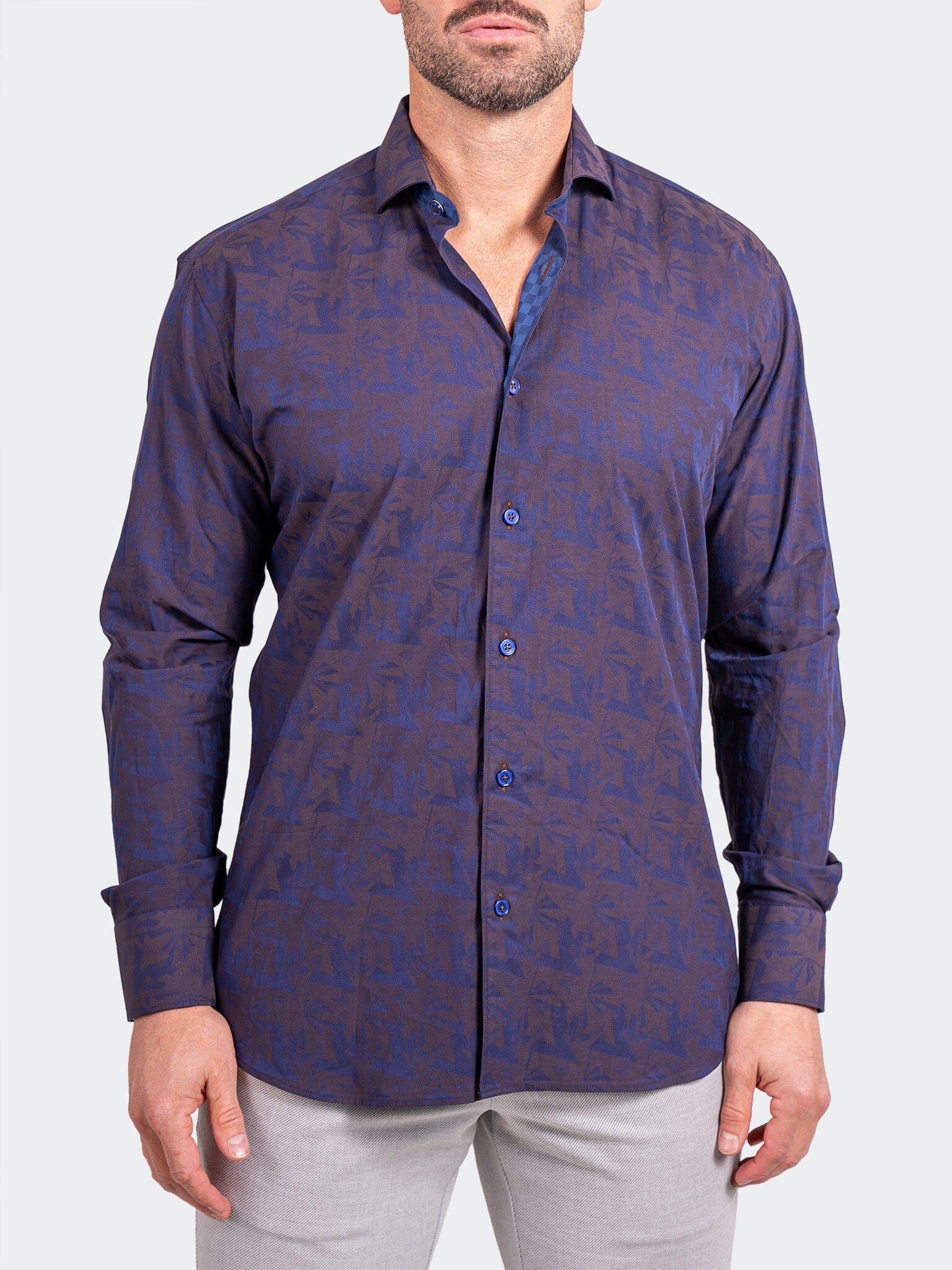 Eins Ascension Purple Leaf Shirt