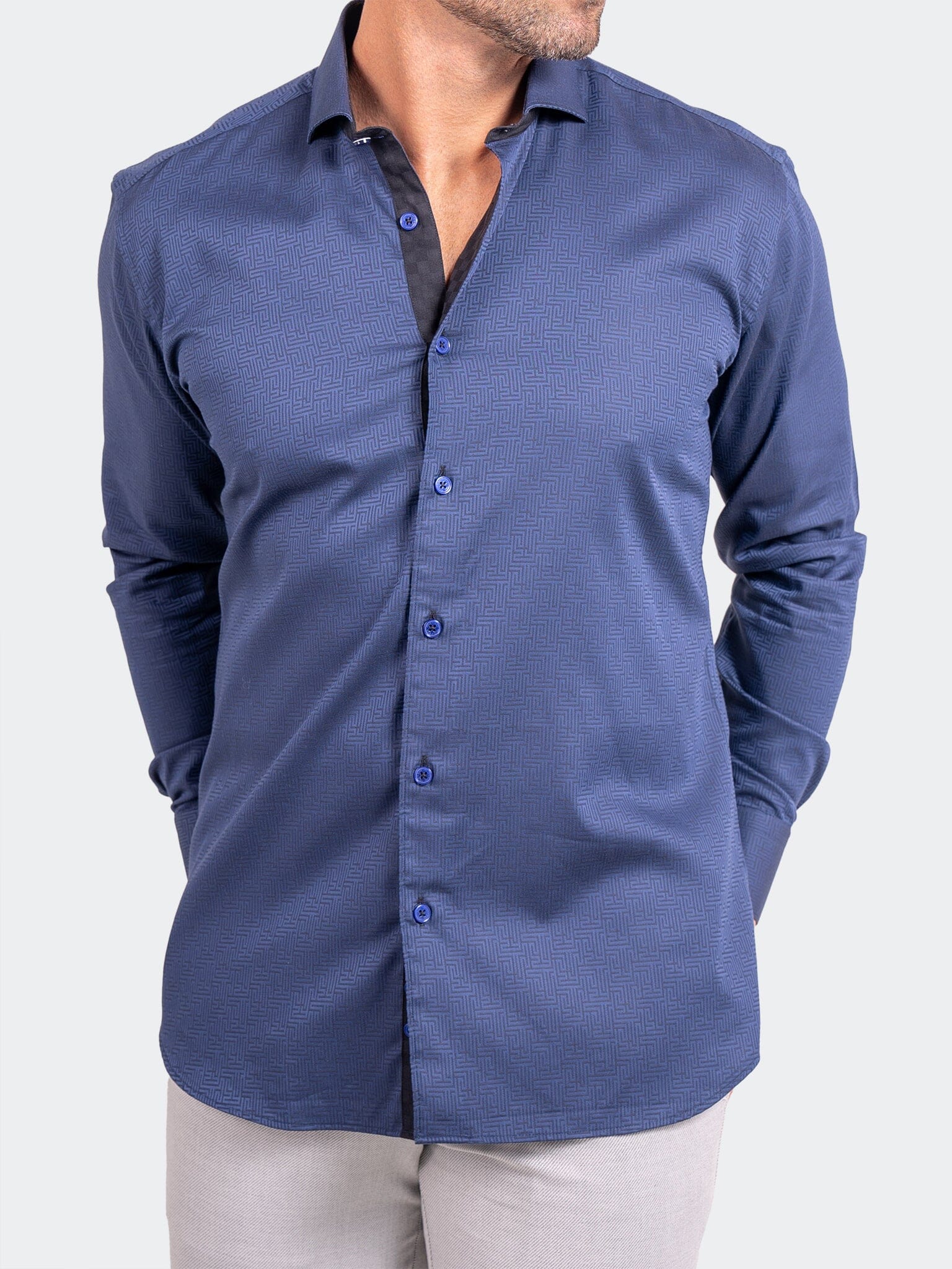 Eins Ascension Navy Weave Shirt