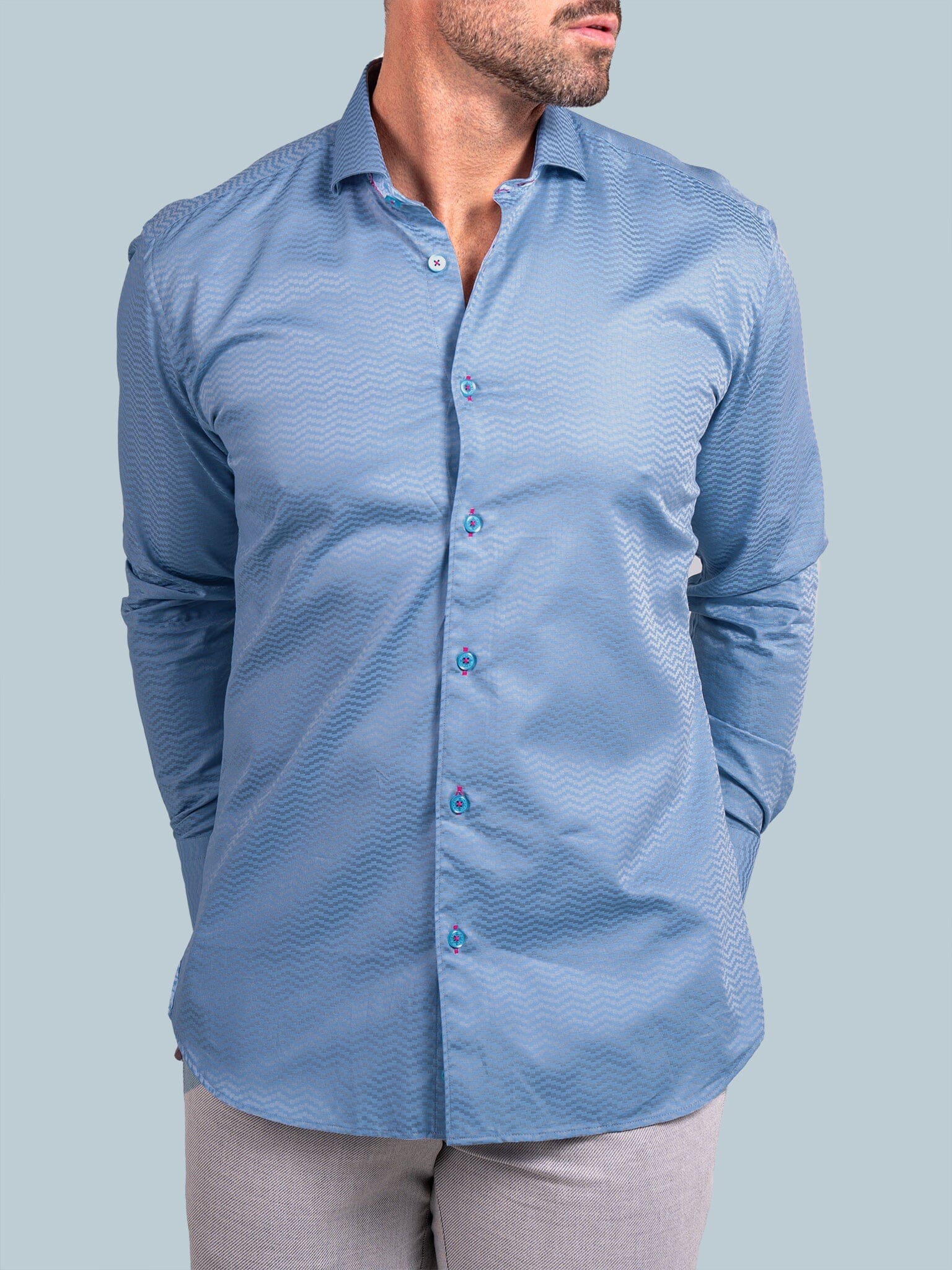 Eins Ascension Steel Blue Shirt