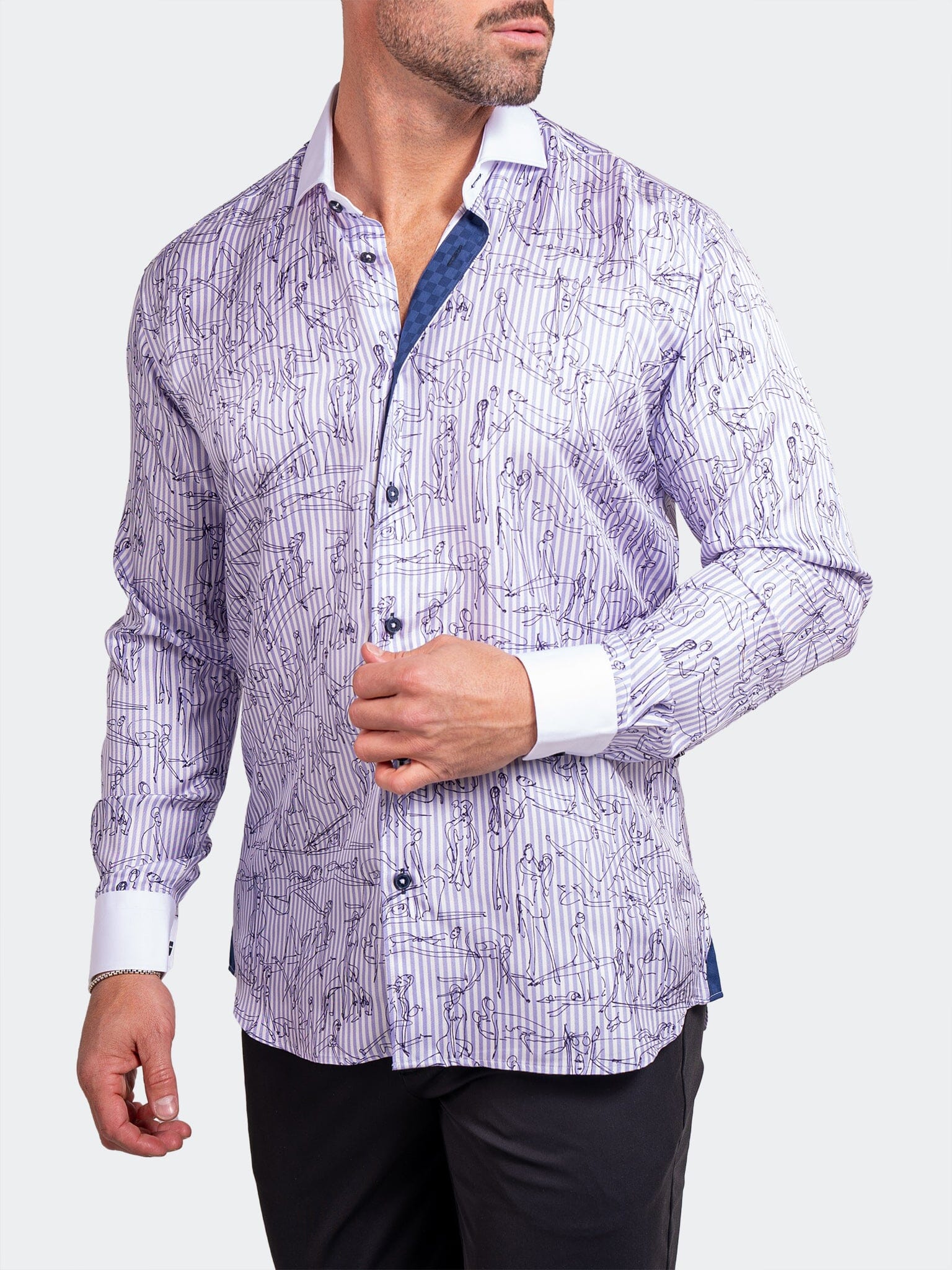 Eins Ascension Lilac Vine Shirt