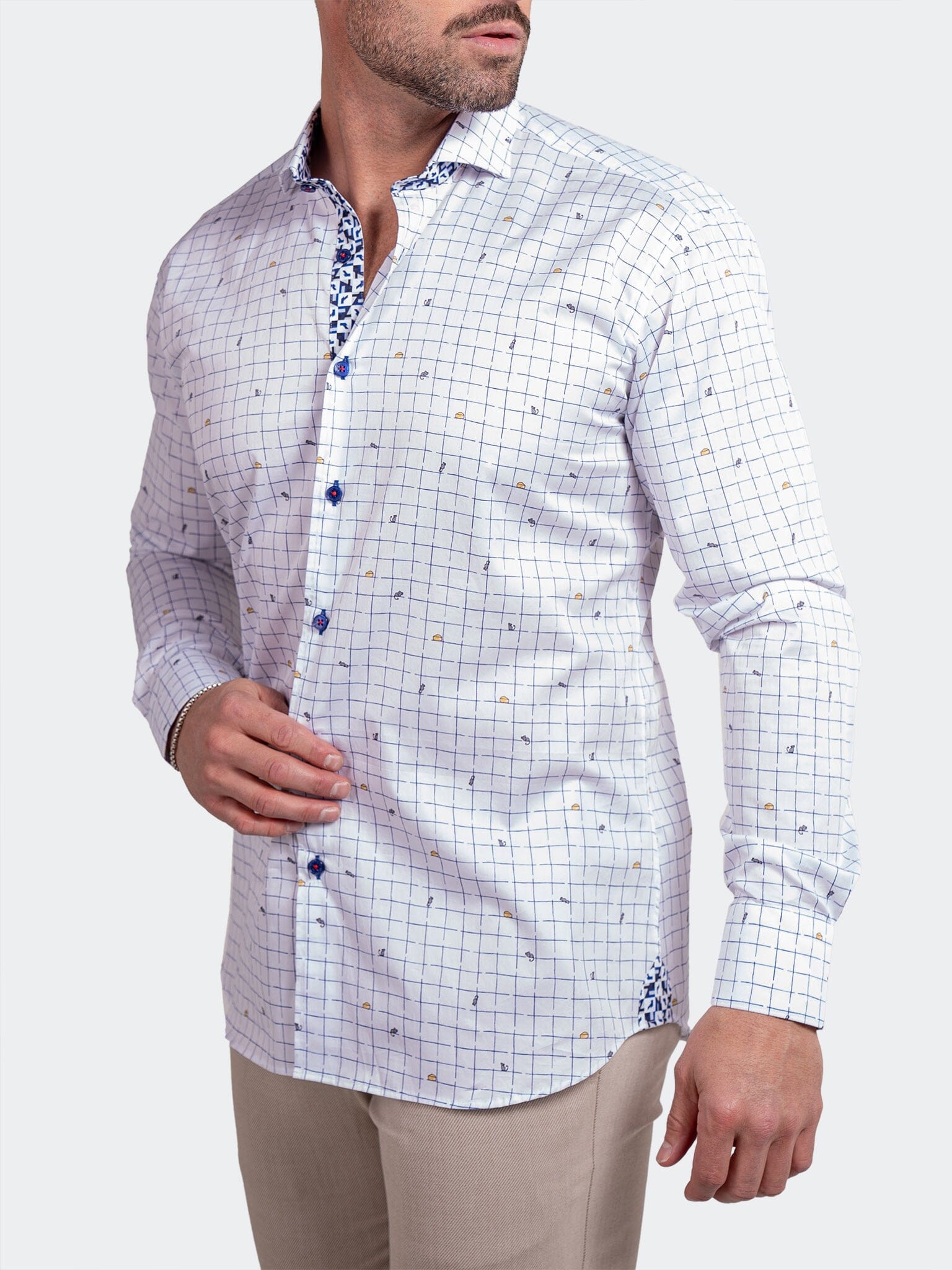 Eins Ascension Grid Shirt