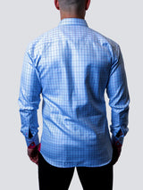 Eins Check Sky Blue View-7