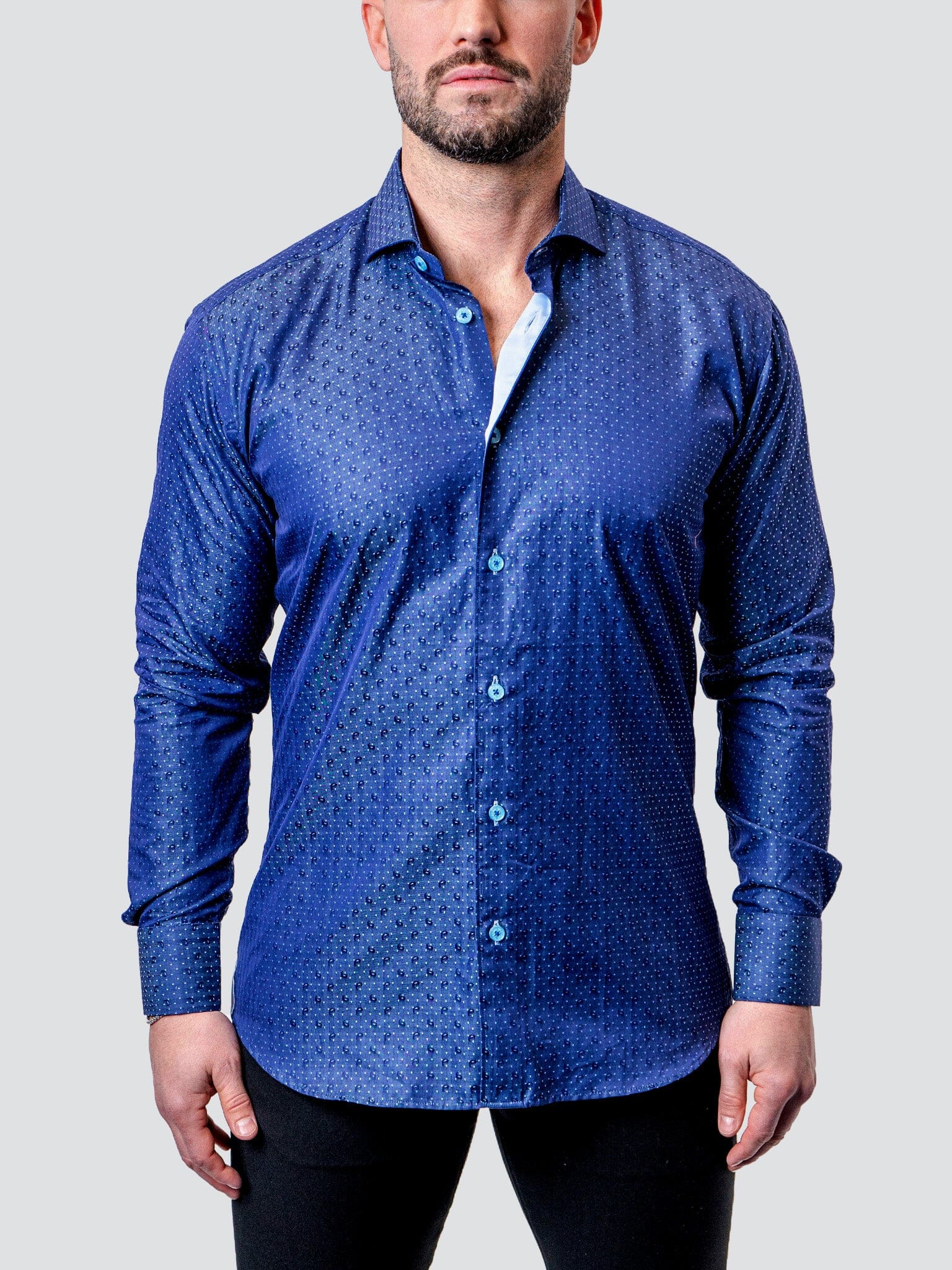 Eins Dot Paisley Blue
