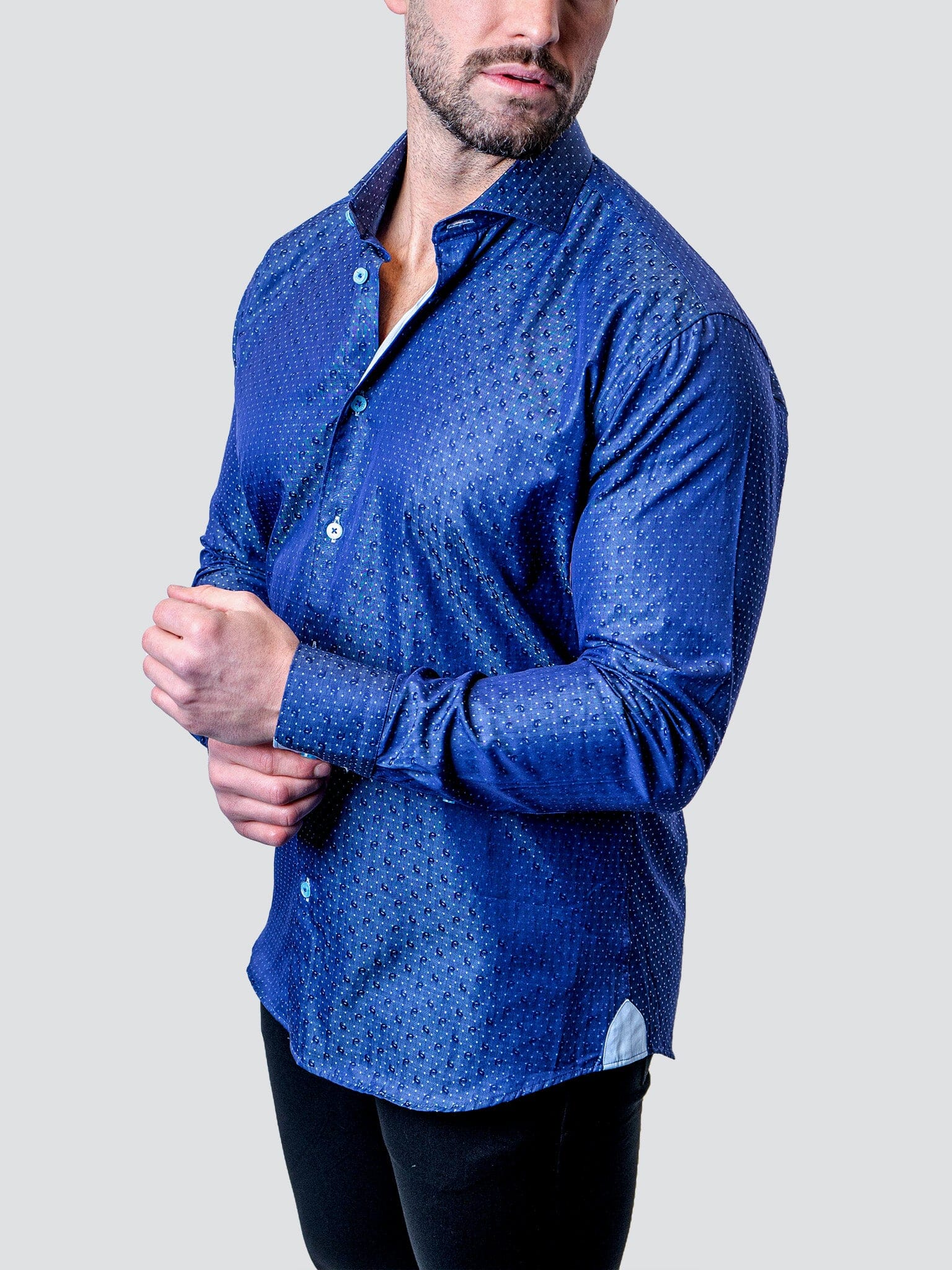 Eins Dot Paisley Blue