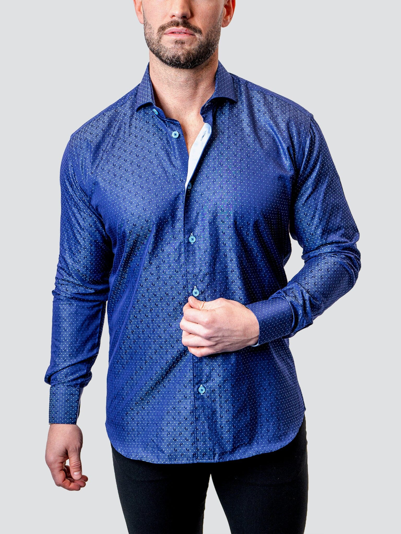 Eins Dot Paisley Blue