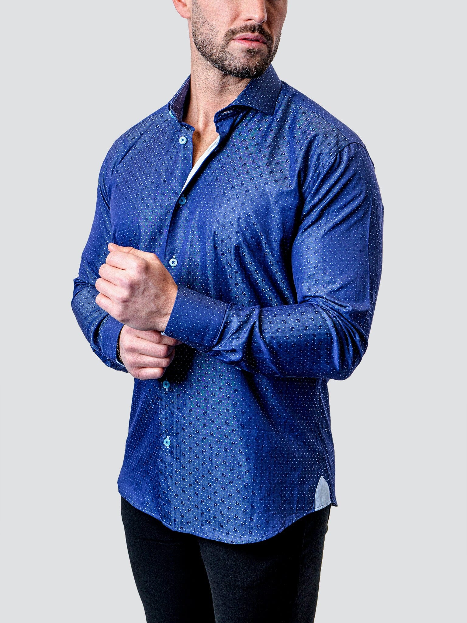 Eins Dot Paisley Blue