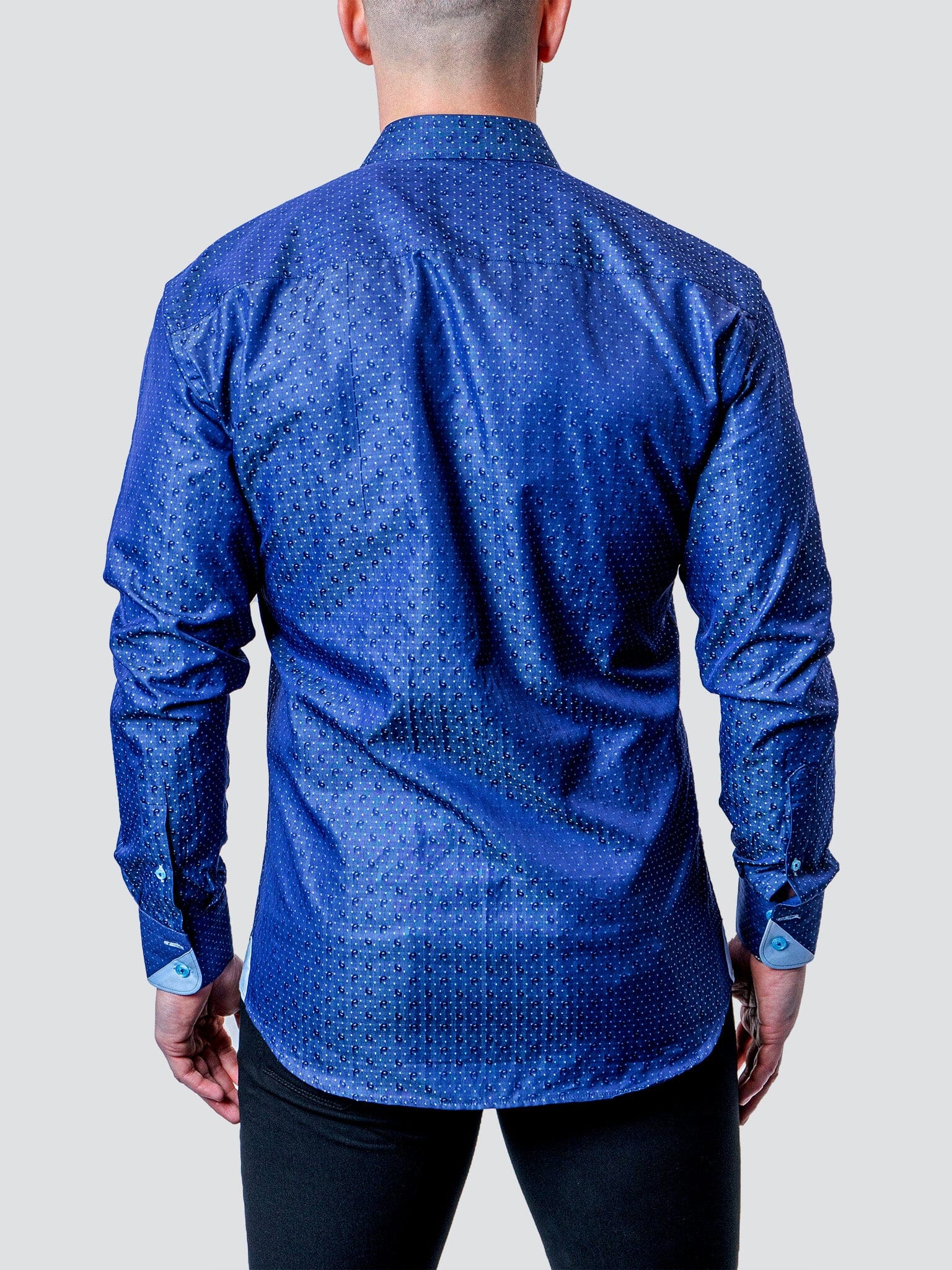 Eins Dot Paisley Blue