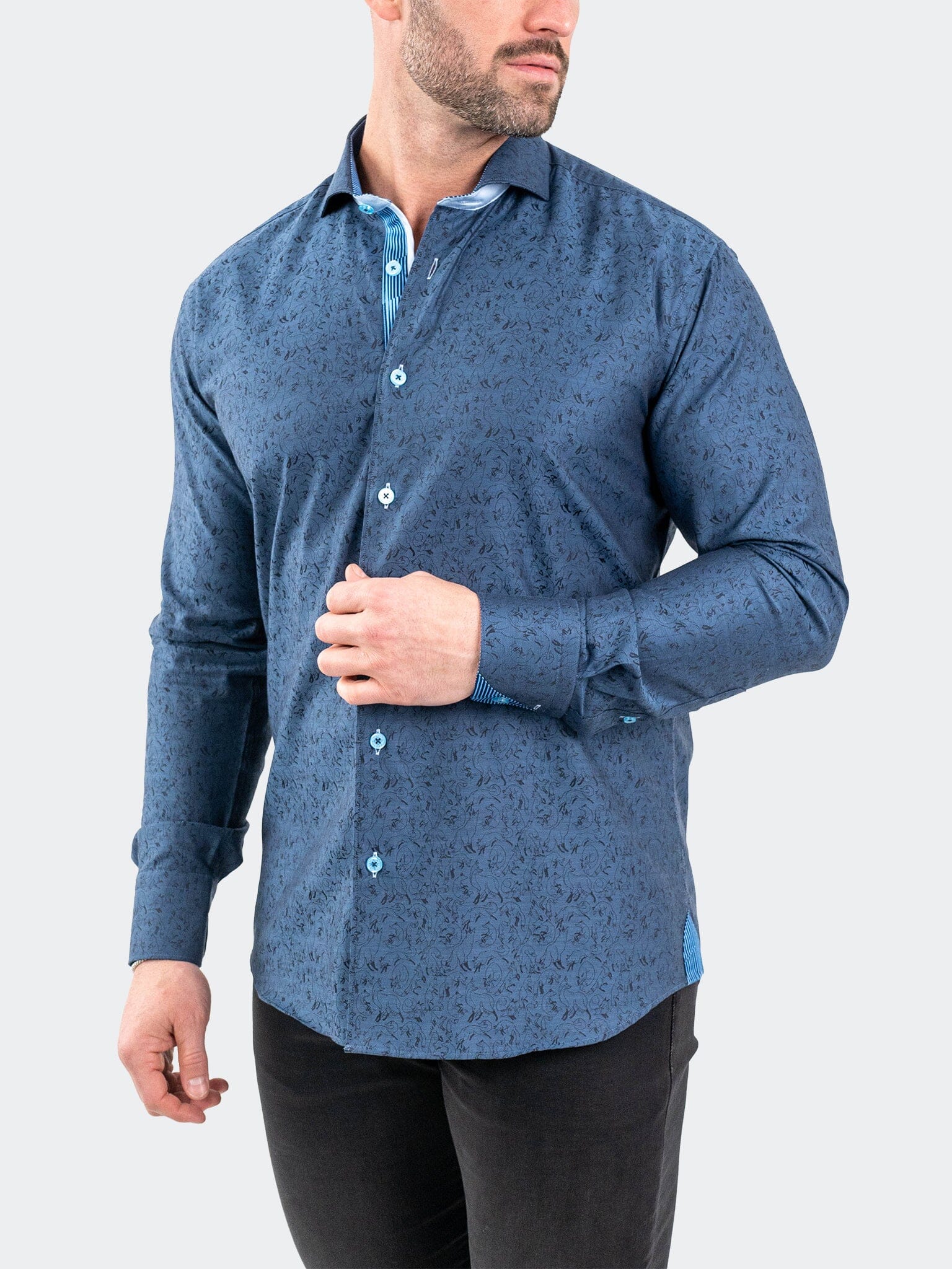 Eins JacqFoxtrot Navy Shirt