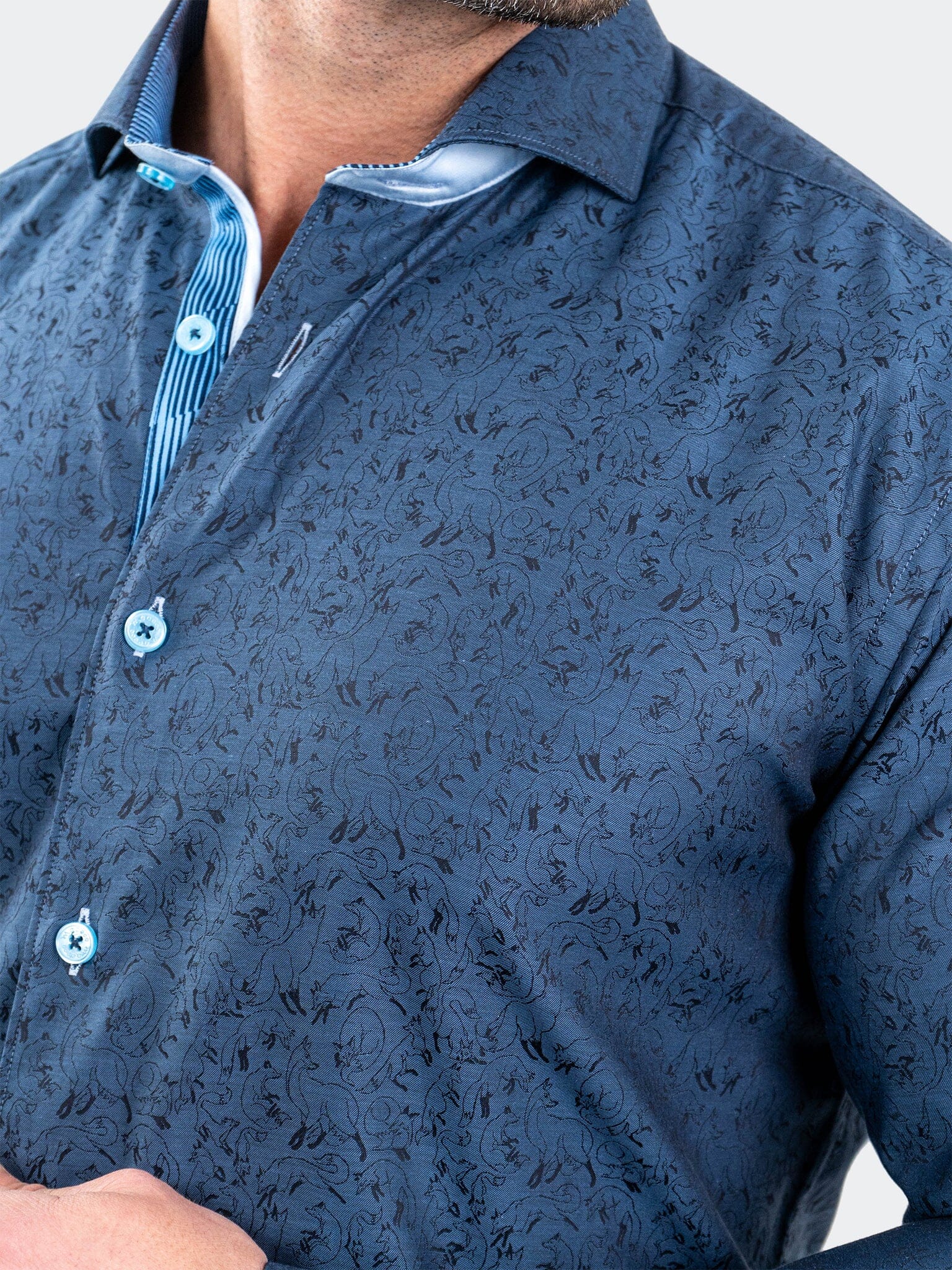 Eins JacqFoxtrot Navy Shirt