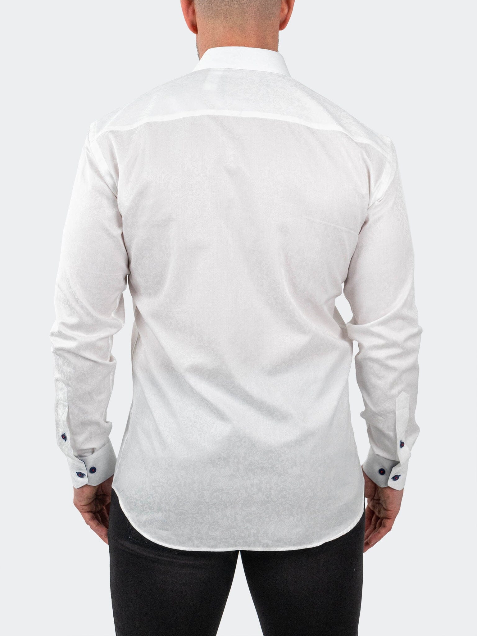 Eins JacqFrostedPaisley White