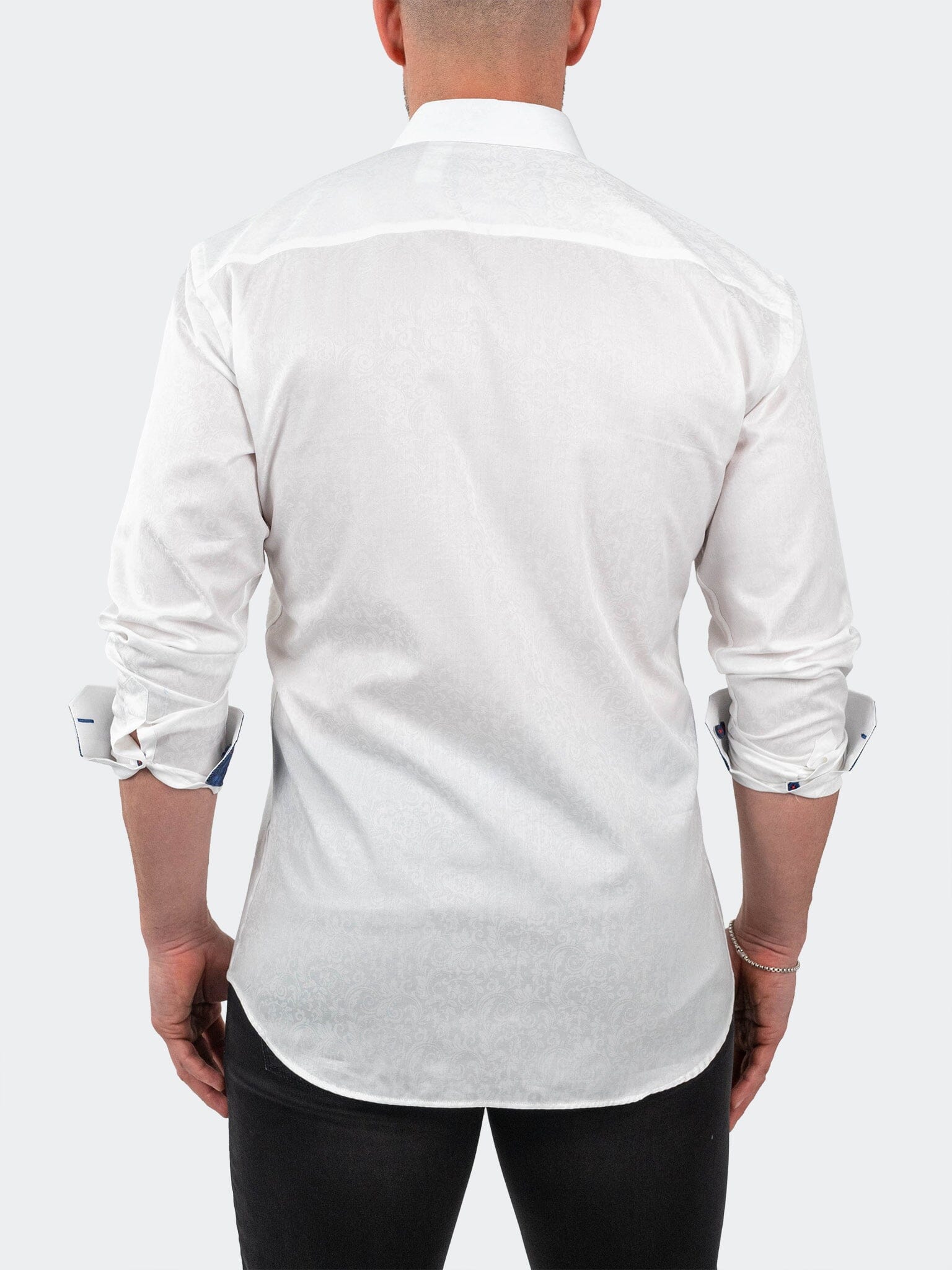 Eins JacqFrostedPaisley White