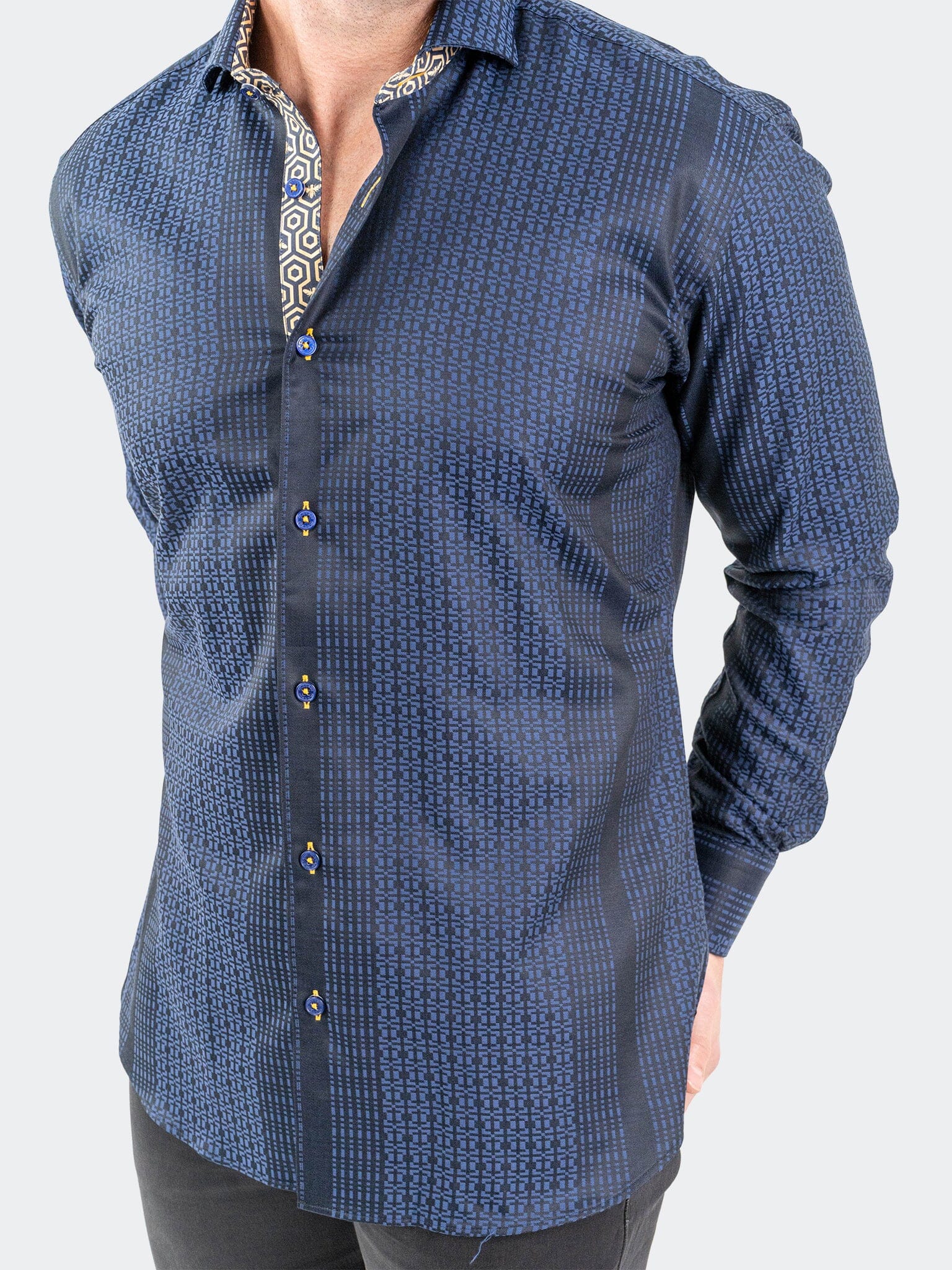 JacqHoney Blue Dress Shirt