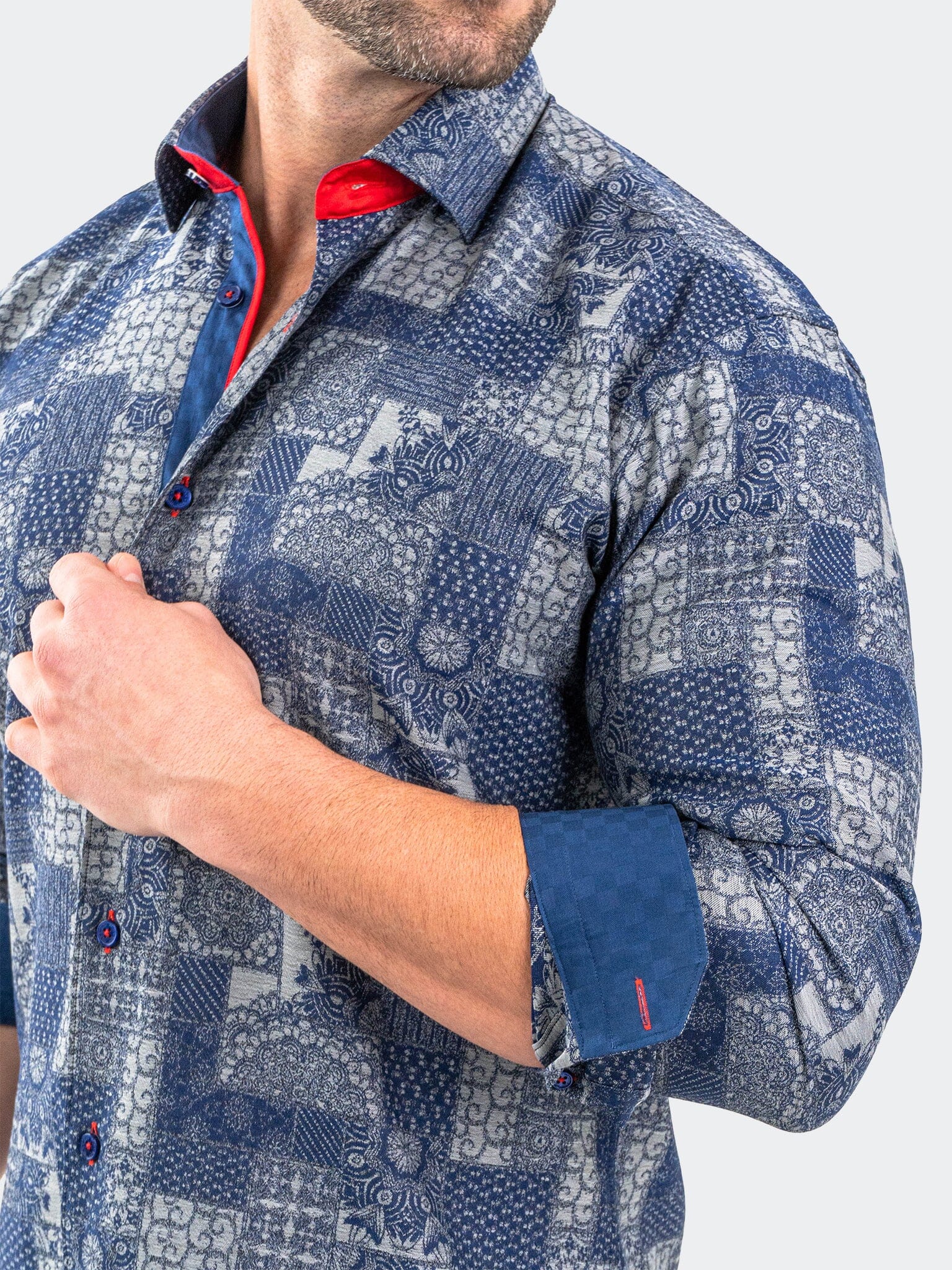 Eins JacqVosaic Grey Shirt