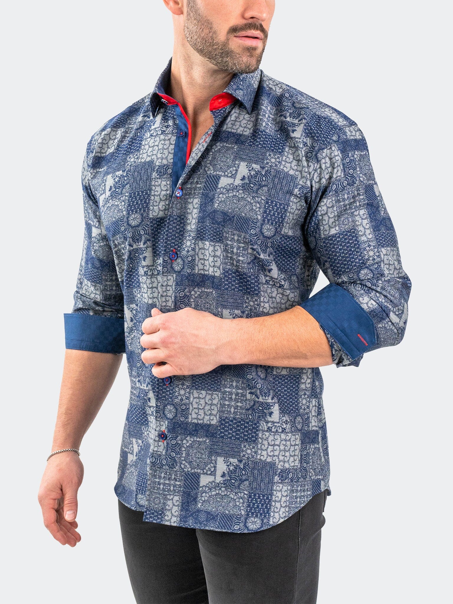 Eins JacqVosaic Grey Shirt