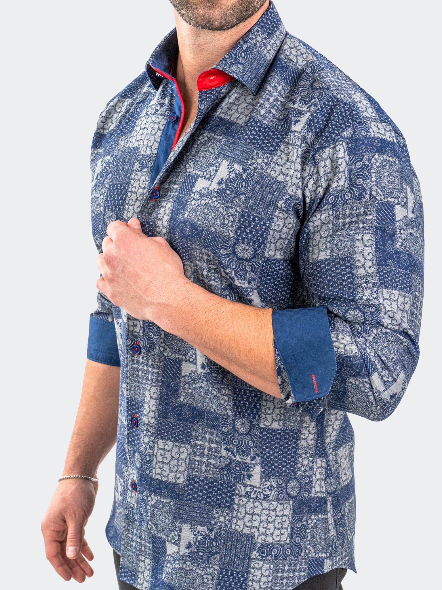 Eins JacqVosaic Grey Shirt