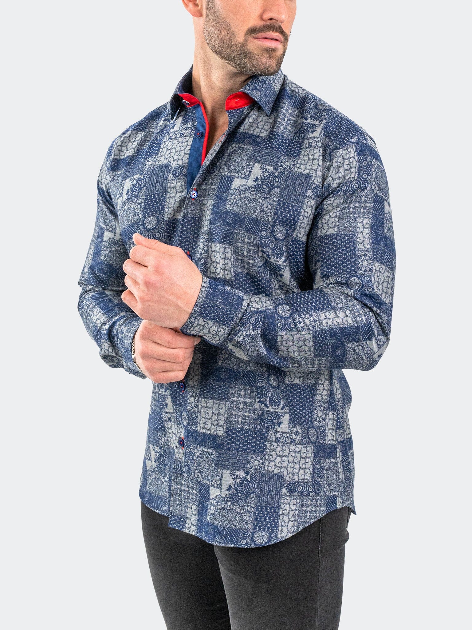 Eins JacqVosaic Grey Shirt