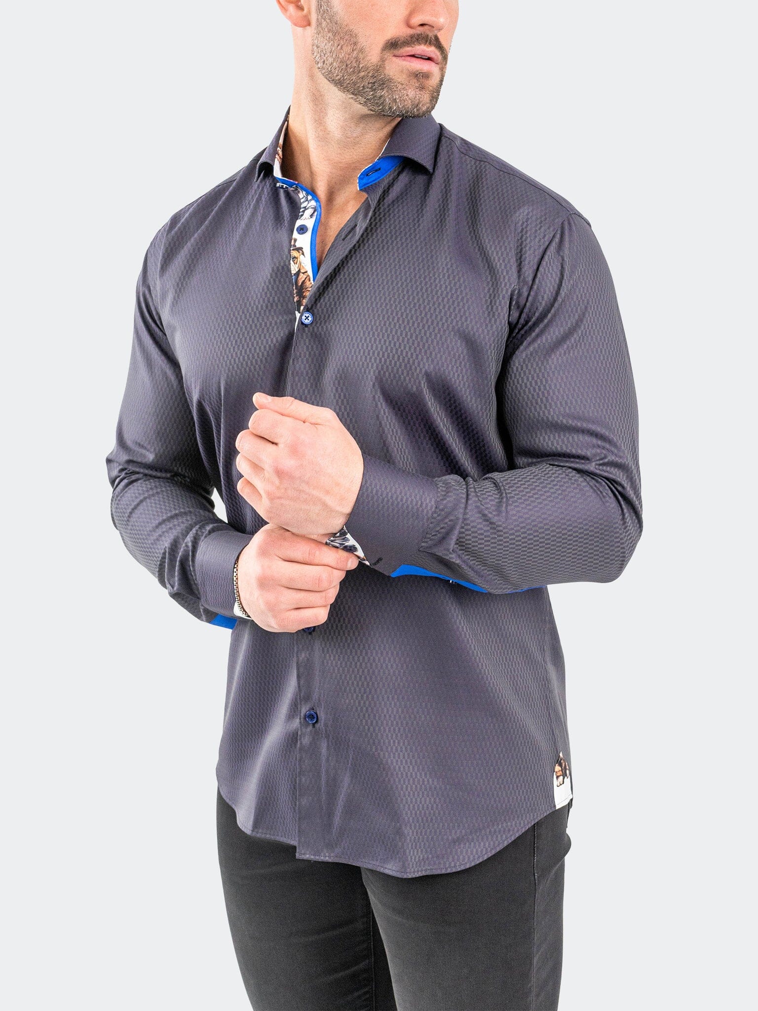 Eins JacqXavier Purple Shirt