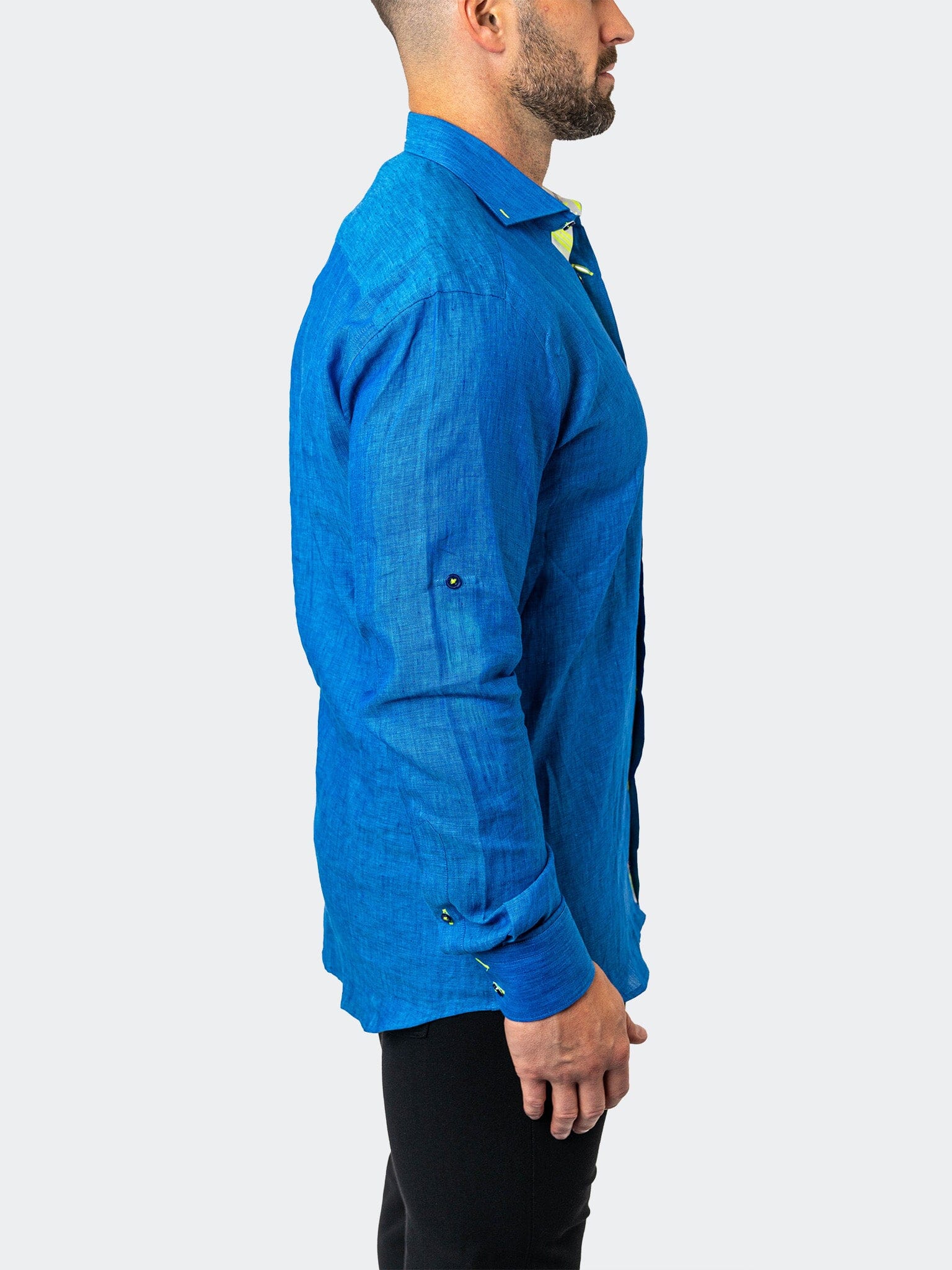 Eins Lenny Blue Linen Shirt