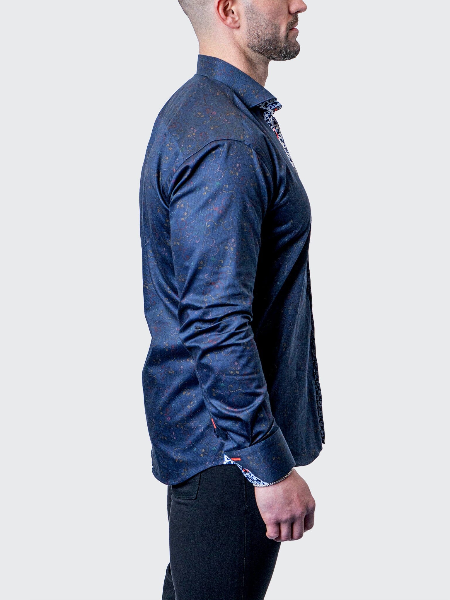 Eins Paisley Swirls Navy Shirt