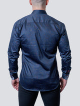 Eins Paisley Swirls Blue View-12