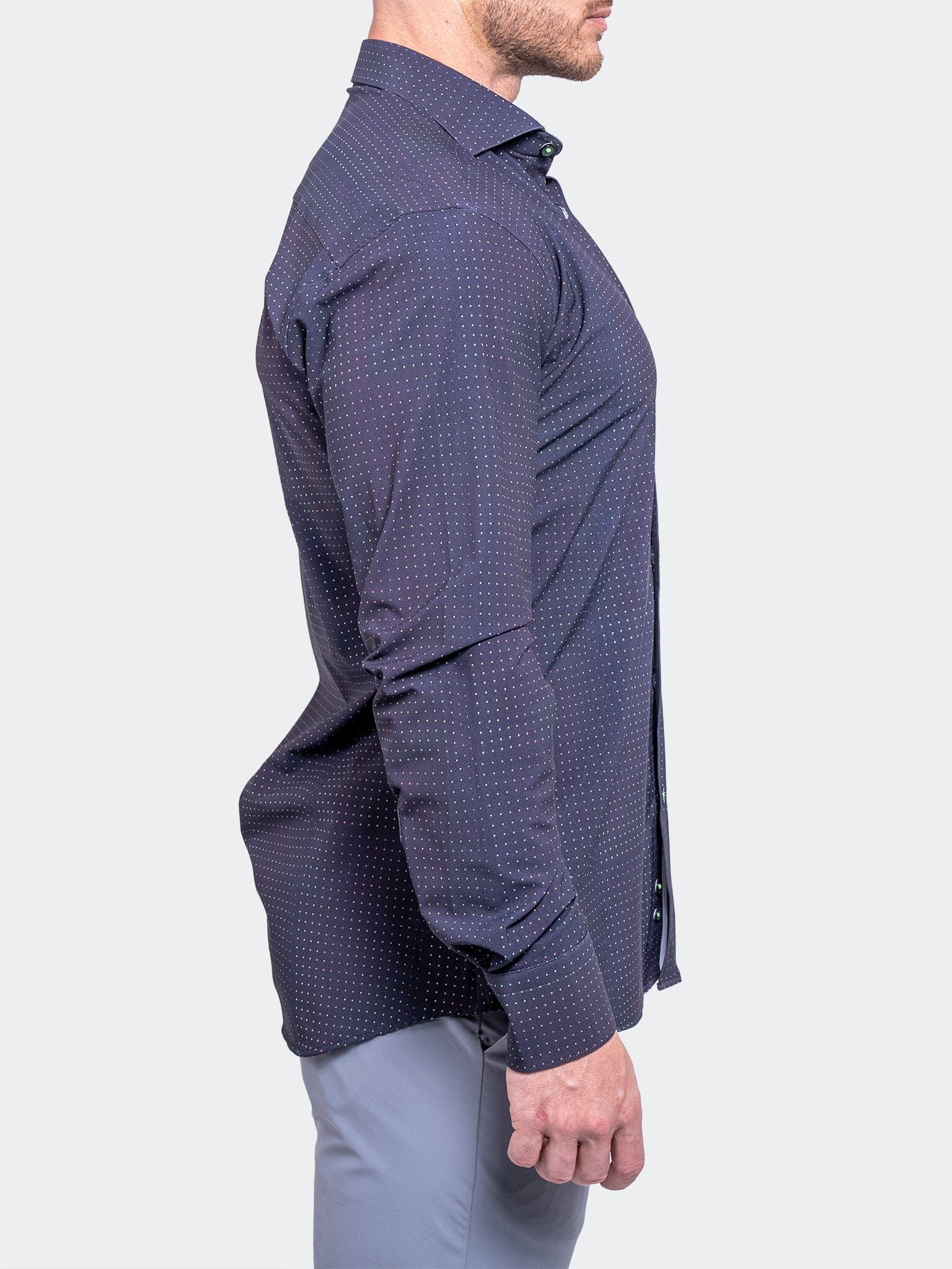 Eins Micro-Dot Stretch Shirt