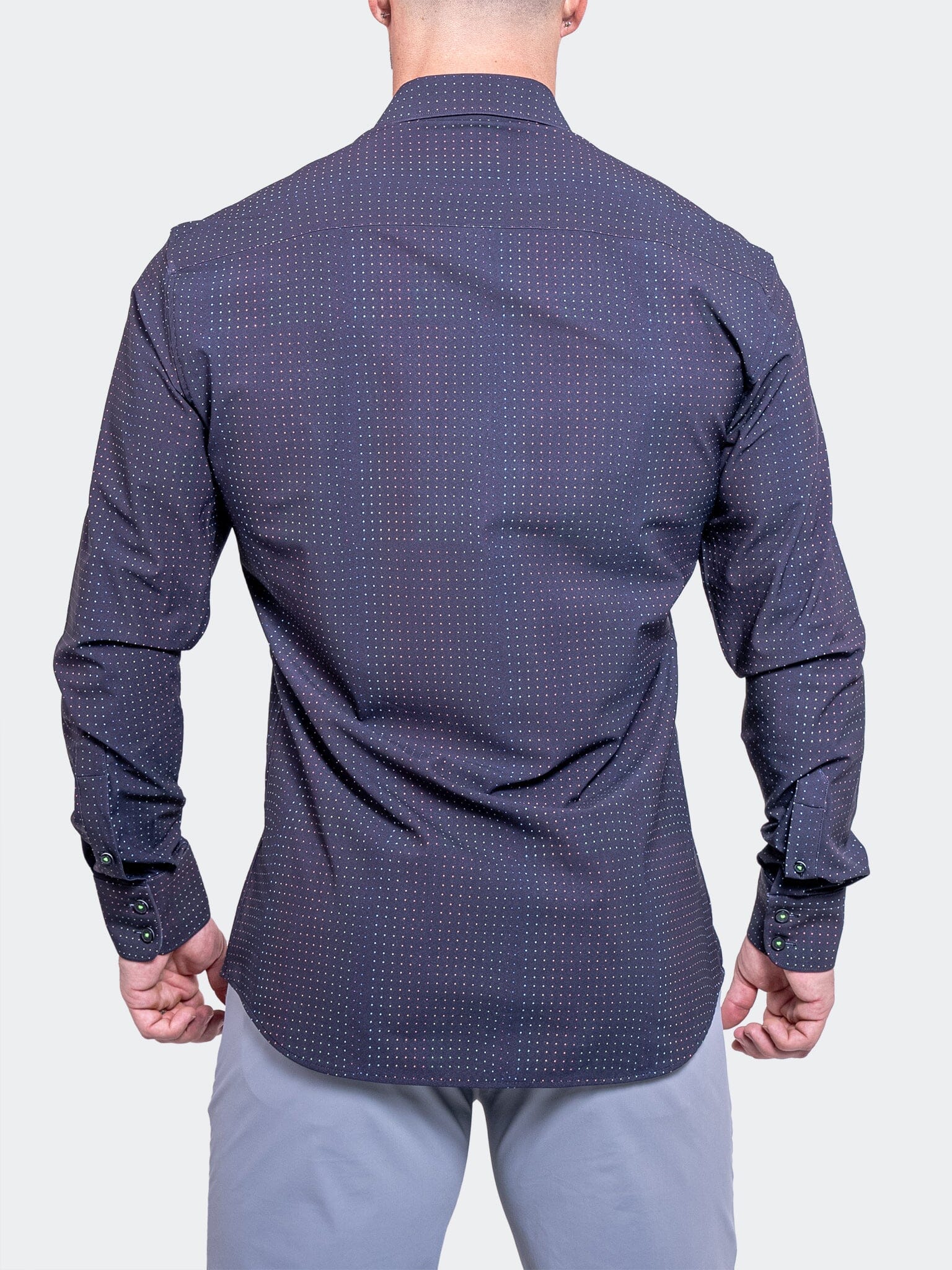 Eins Micro-Dot Stretch Shirt