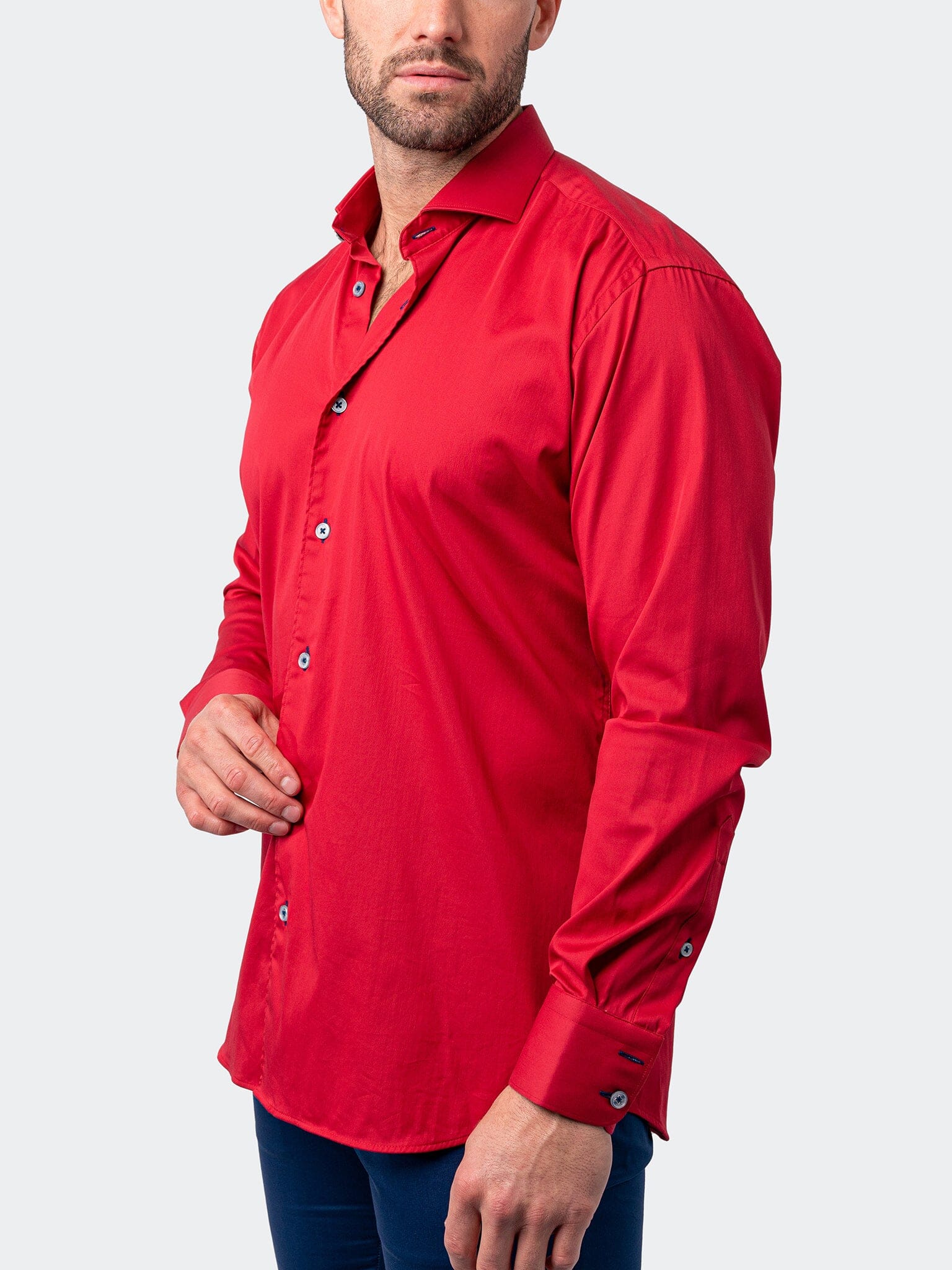 Eins Soft Butter Red Shirt