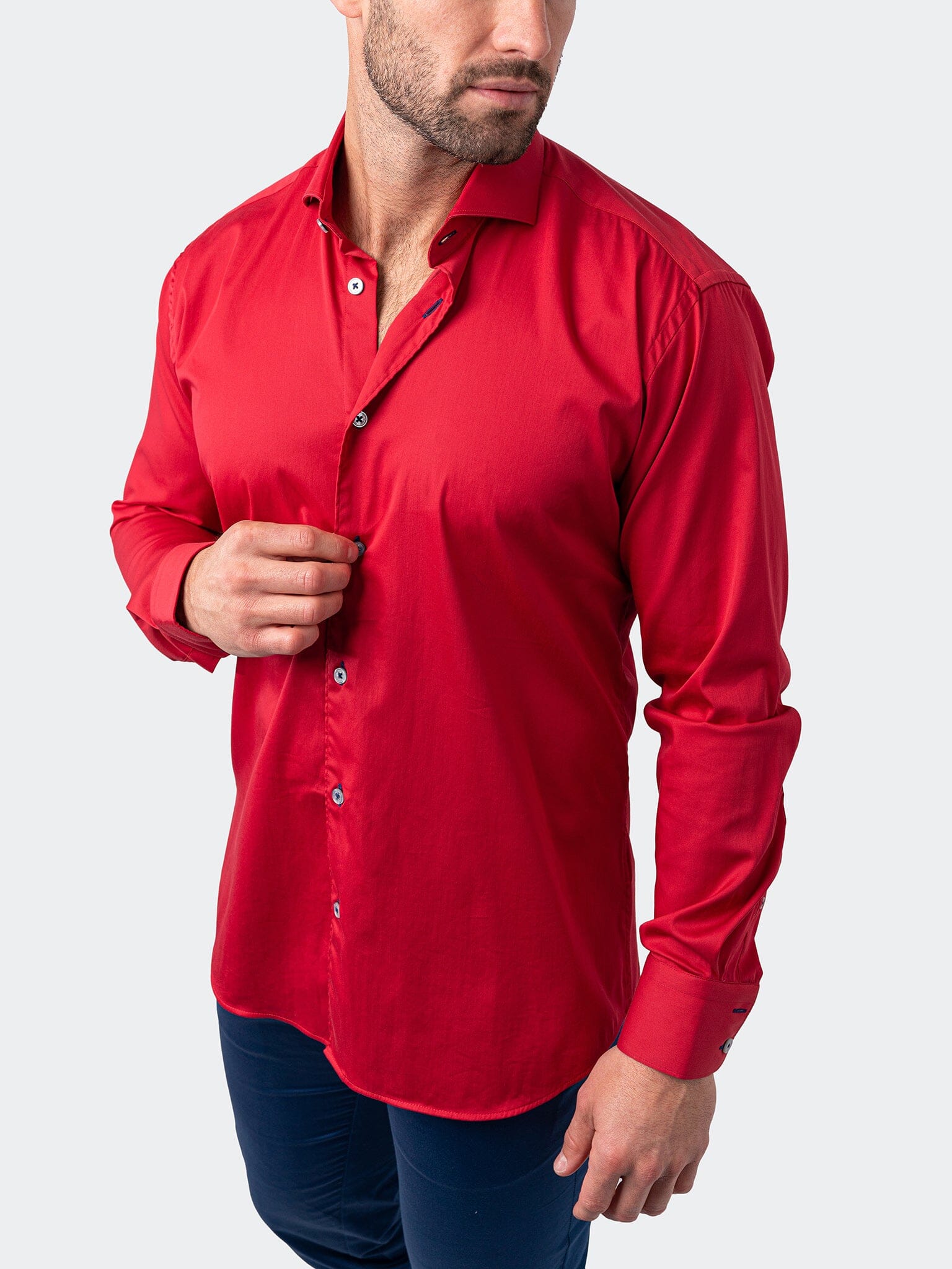 Eins Soft Butter Red Shirt
