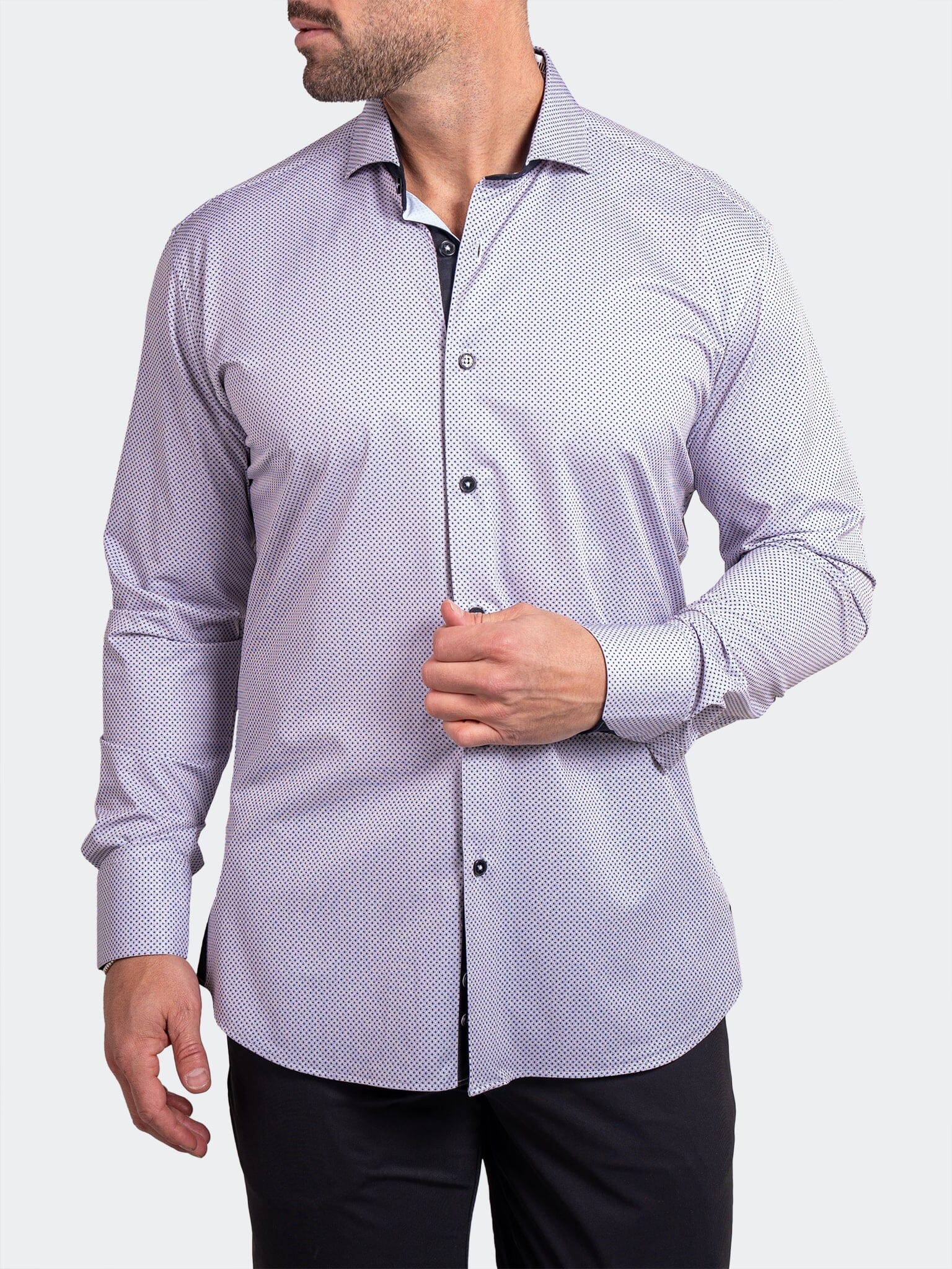 Eins Ascension Lilac Dot Shirt